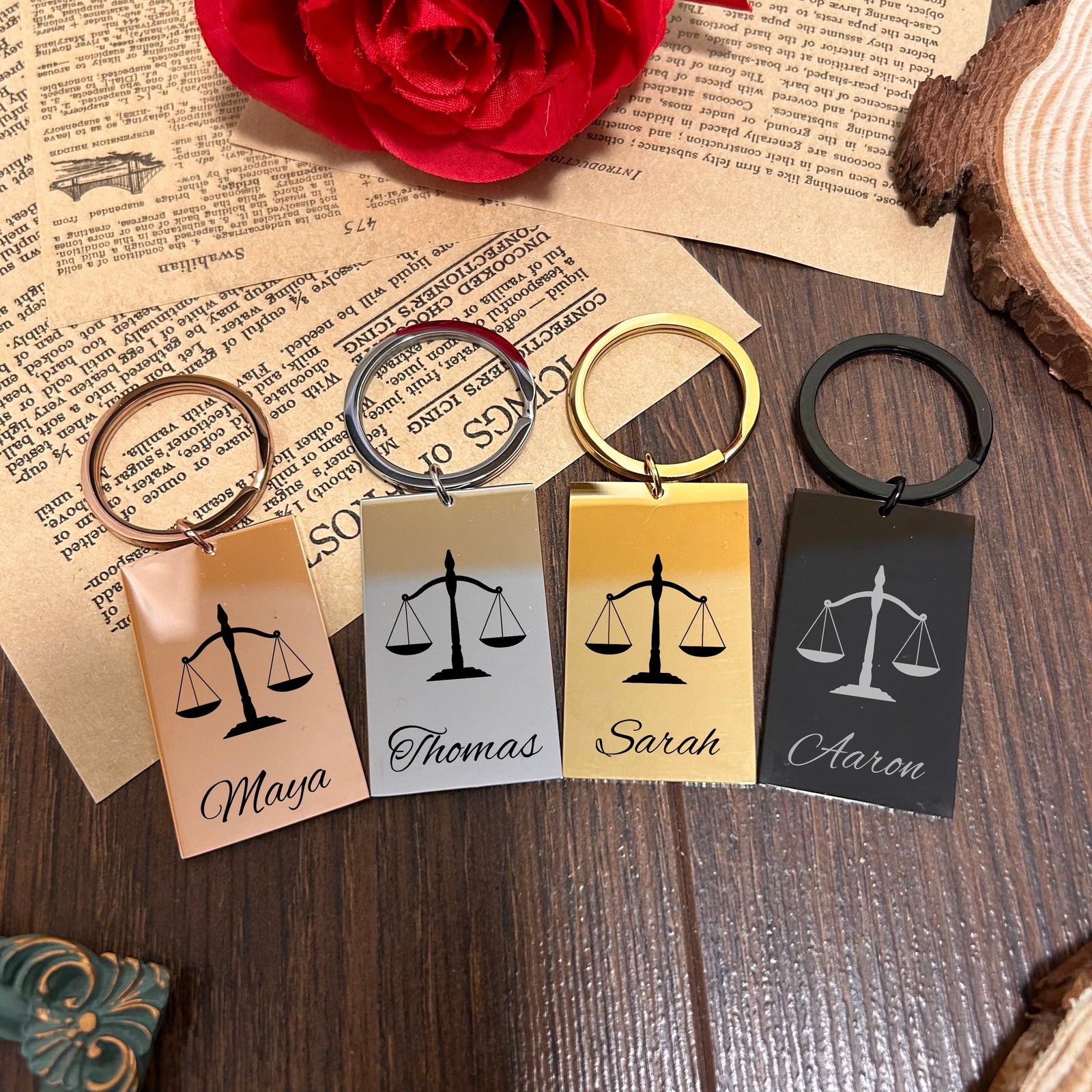 Lawyer Keychain Stainless Steel