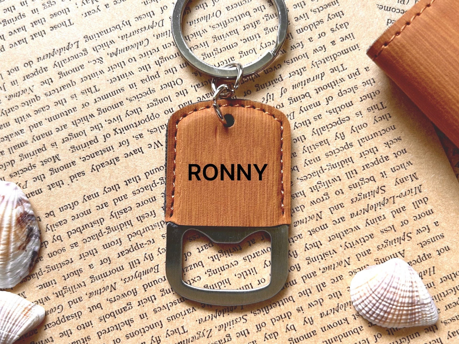 Hockey Leather Bottle Opener