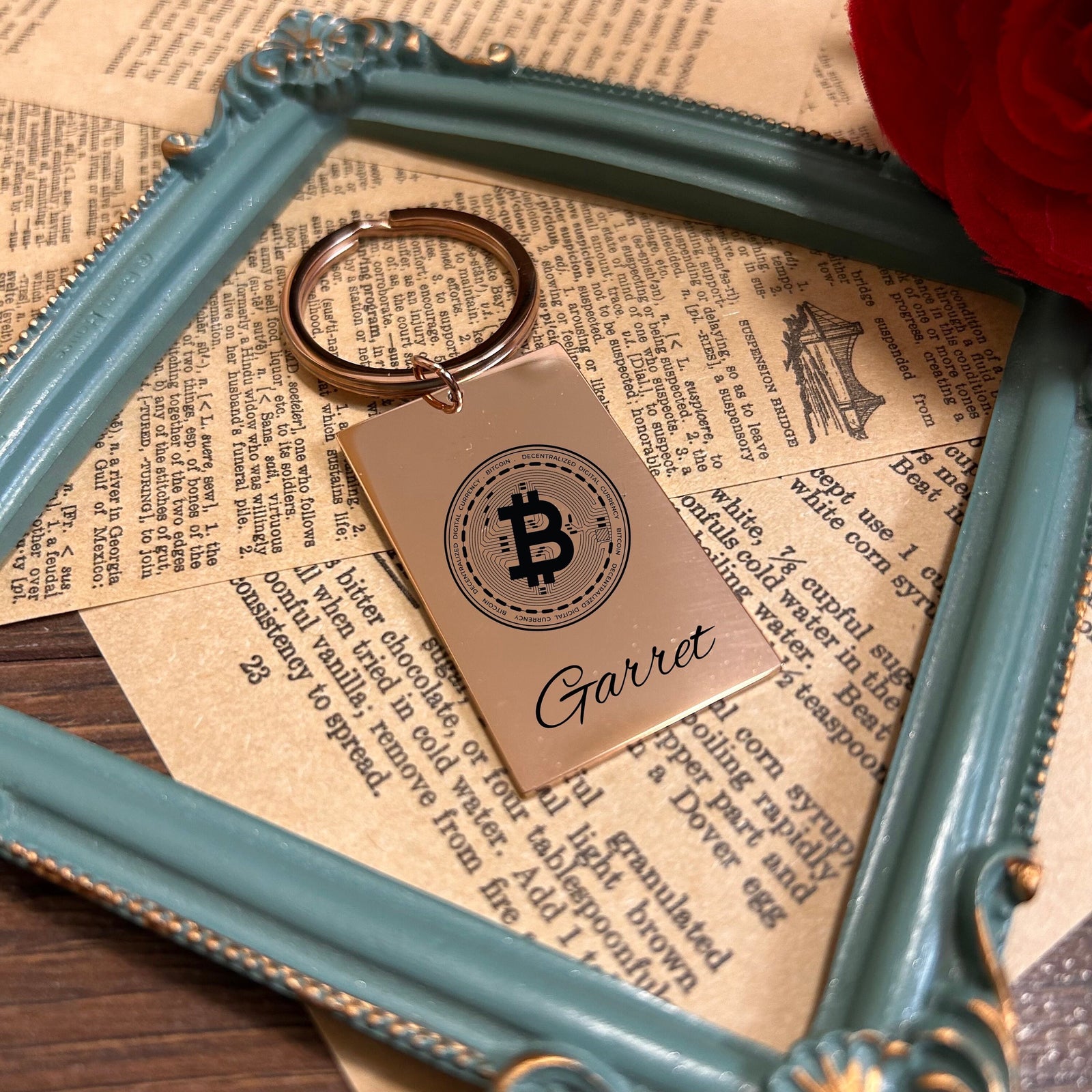 Bitcoin Keychain Stainless Steel
