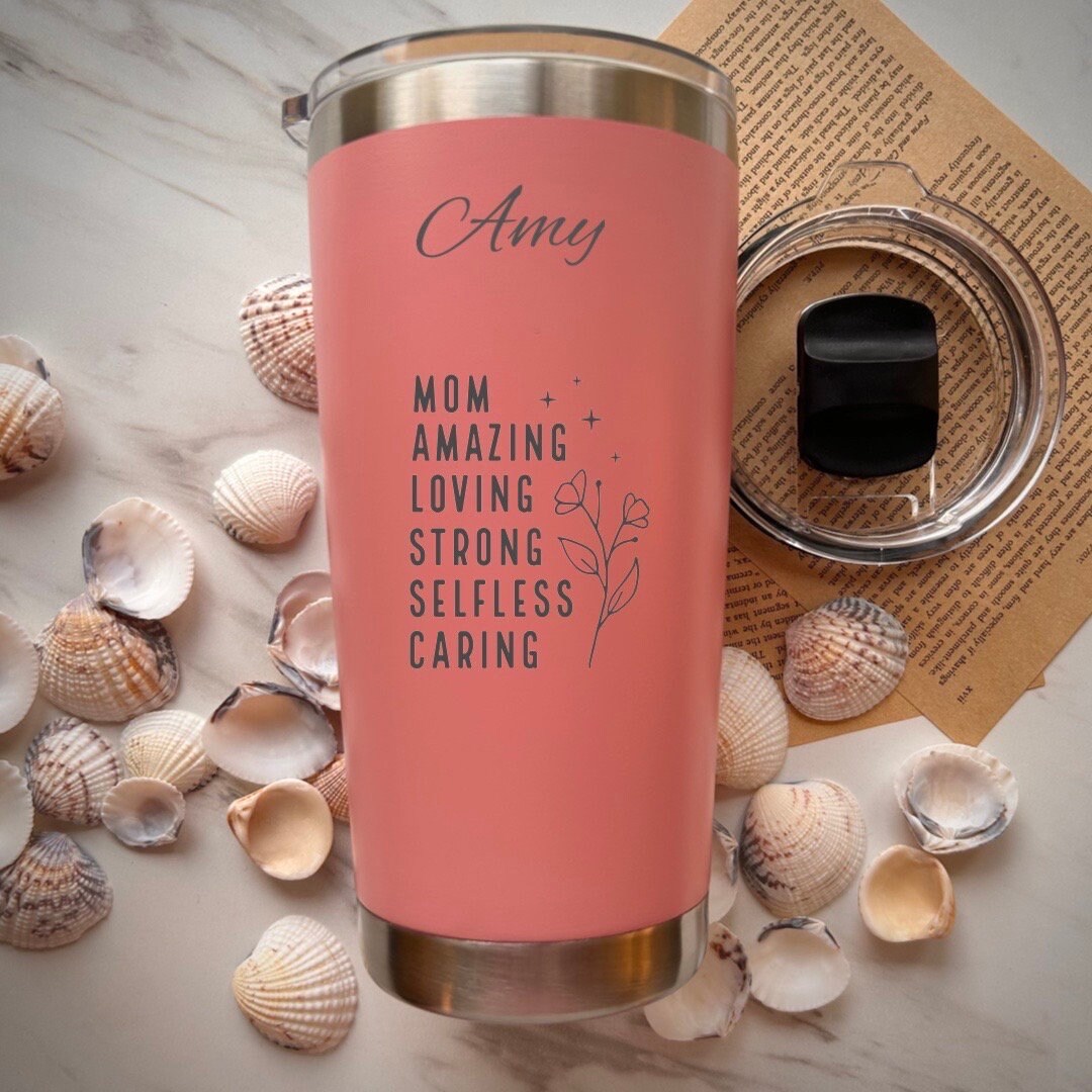 Mom Amazing 20oz Engraved Tumbler