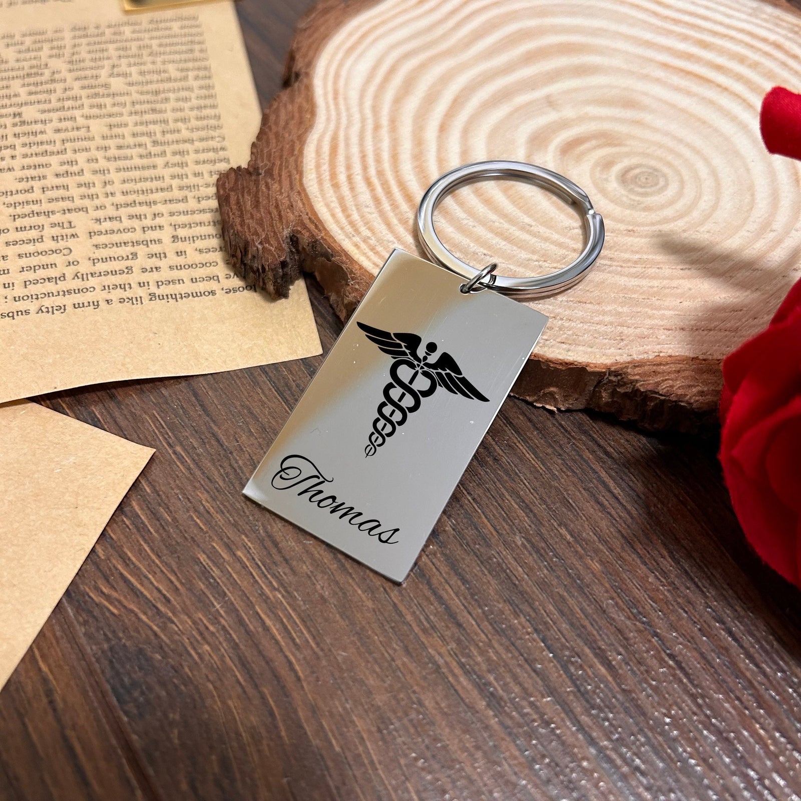 Medical Keychain Stainless Steel