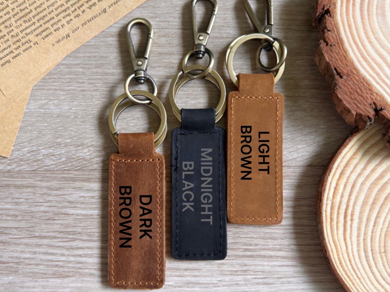 Soccer Leather Keychain