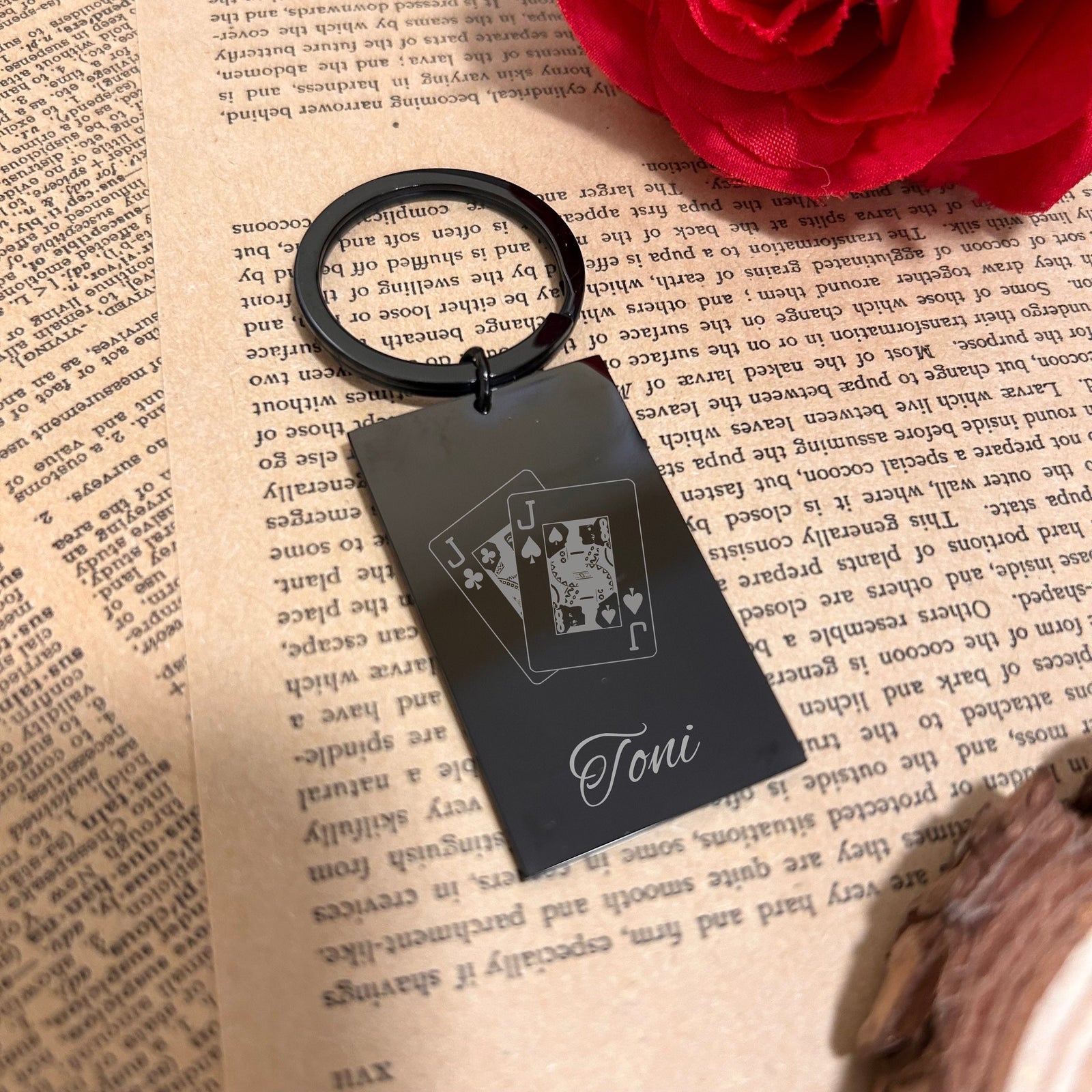 Poker Keychain Stainless Steel