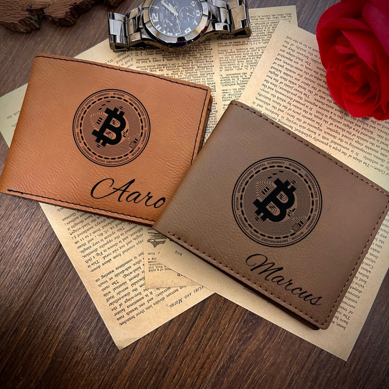 Bitcoin Leather Wallet