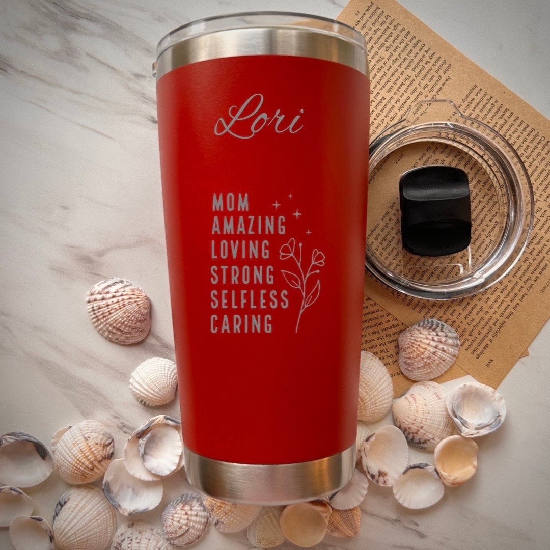 Mom Amazing 20oz Engraved Tumbler
