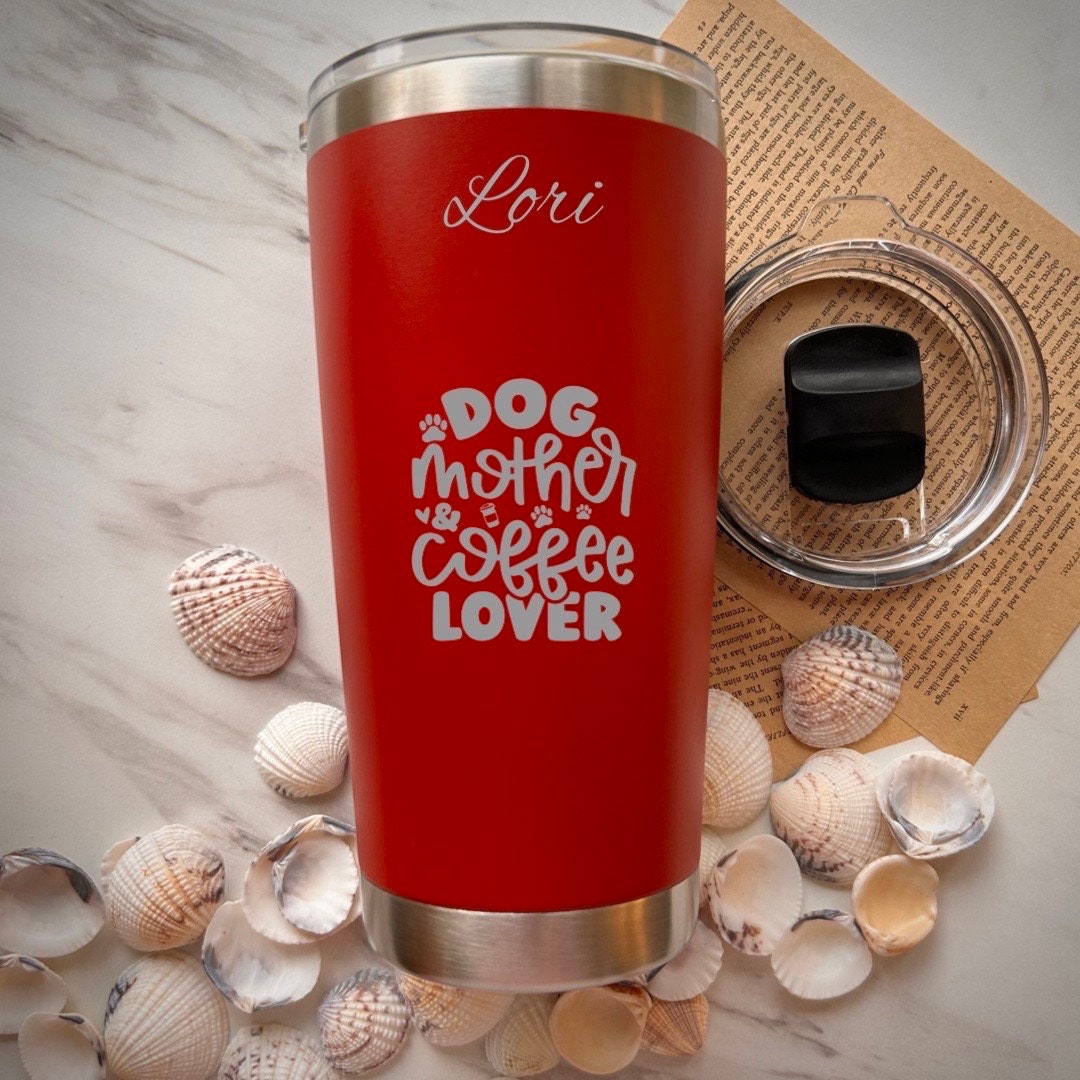 Dog Mom 20oz Engraved Tumbler