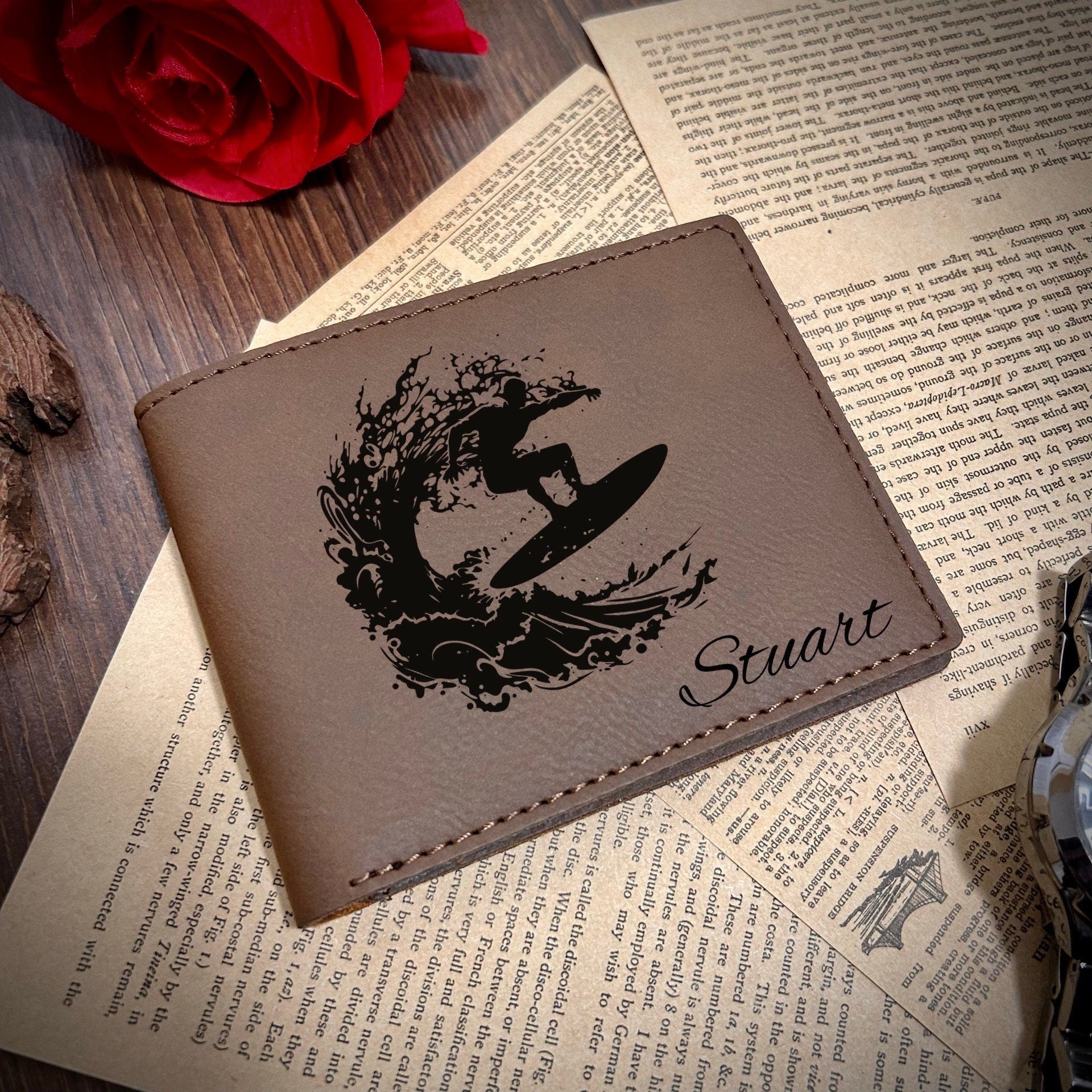 Surf Leather Wallet