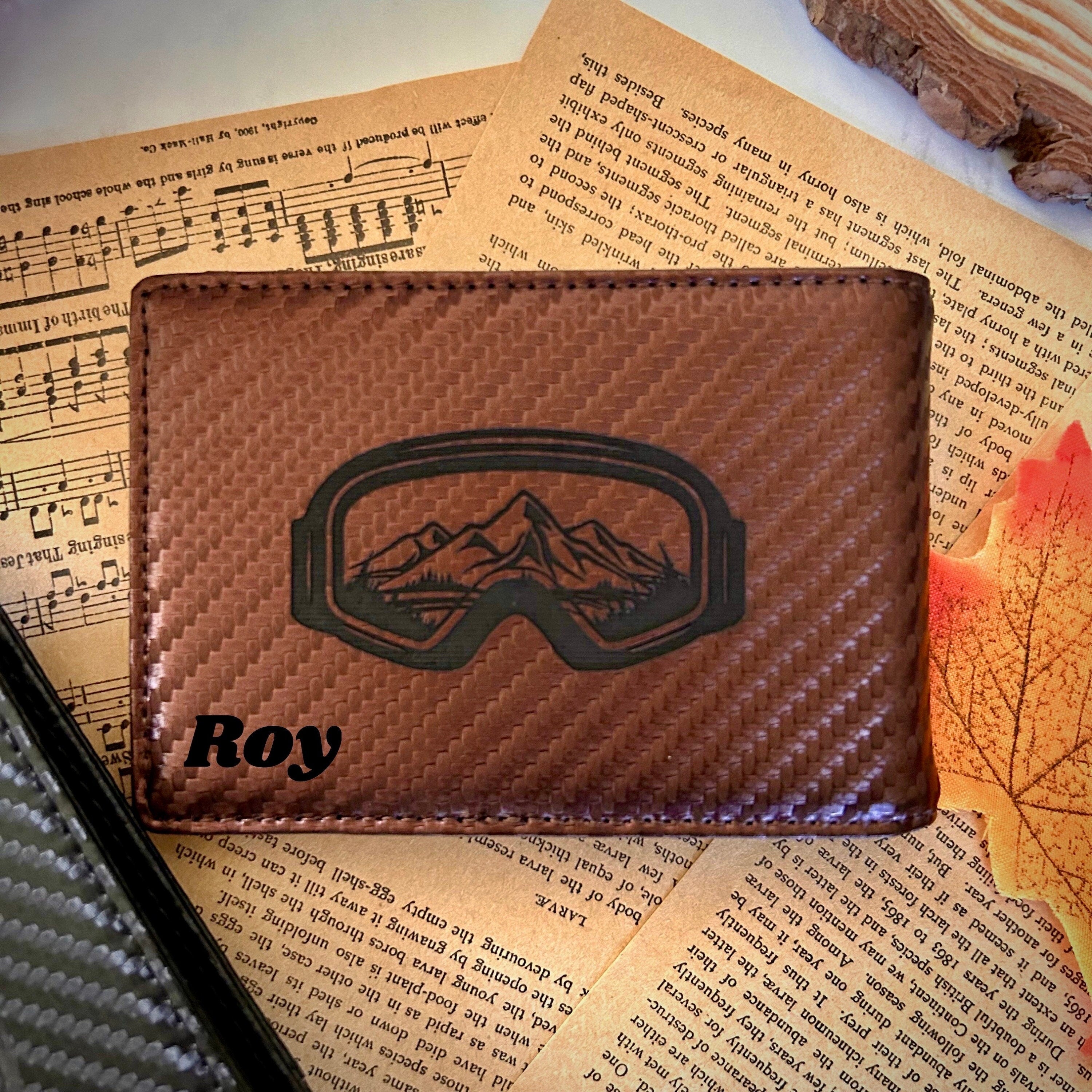 Snowboard Leather Wallet
