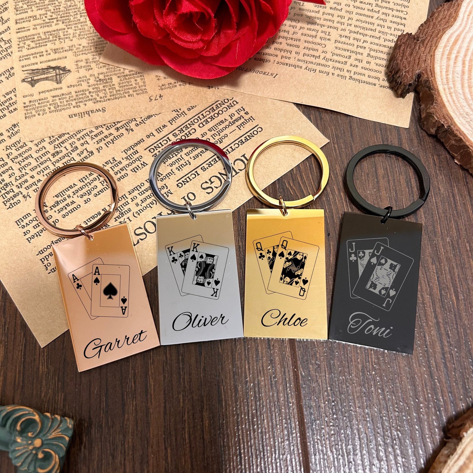 Poker Keychain Stainless Steel