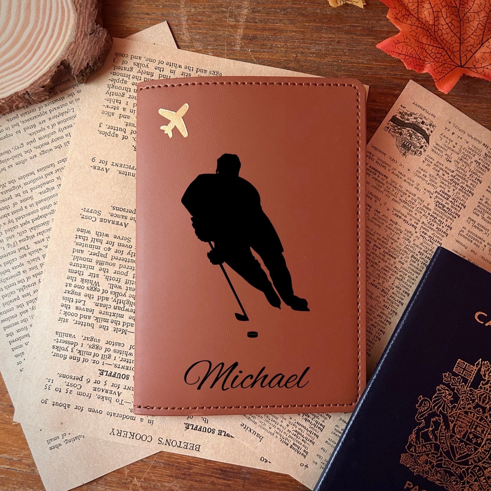 Hockey Passport Cover