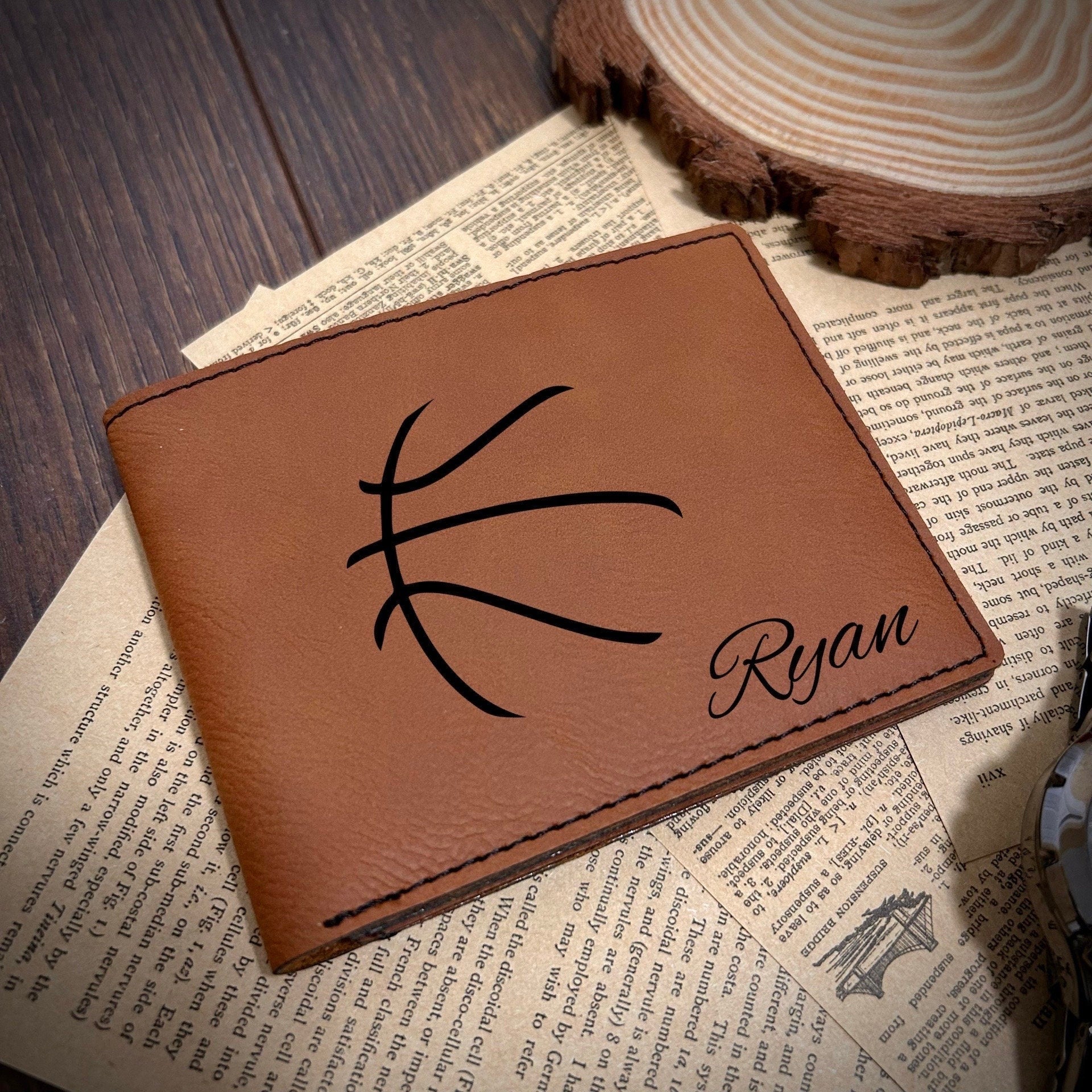 Basketball Leather Wallet