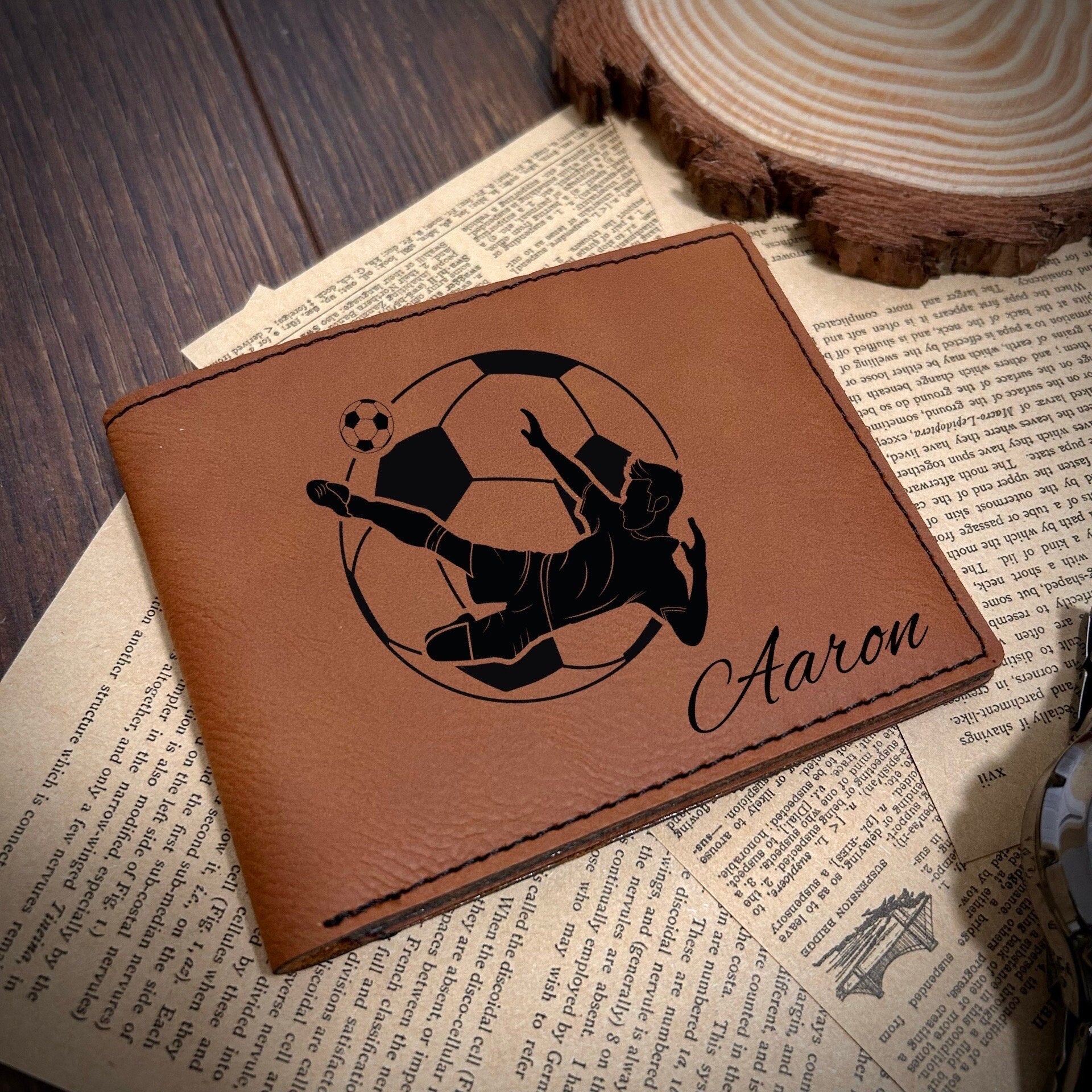 Soccer Leather Wallet