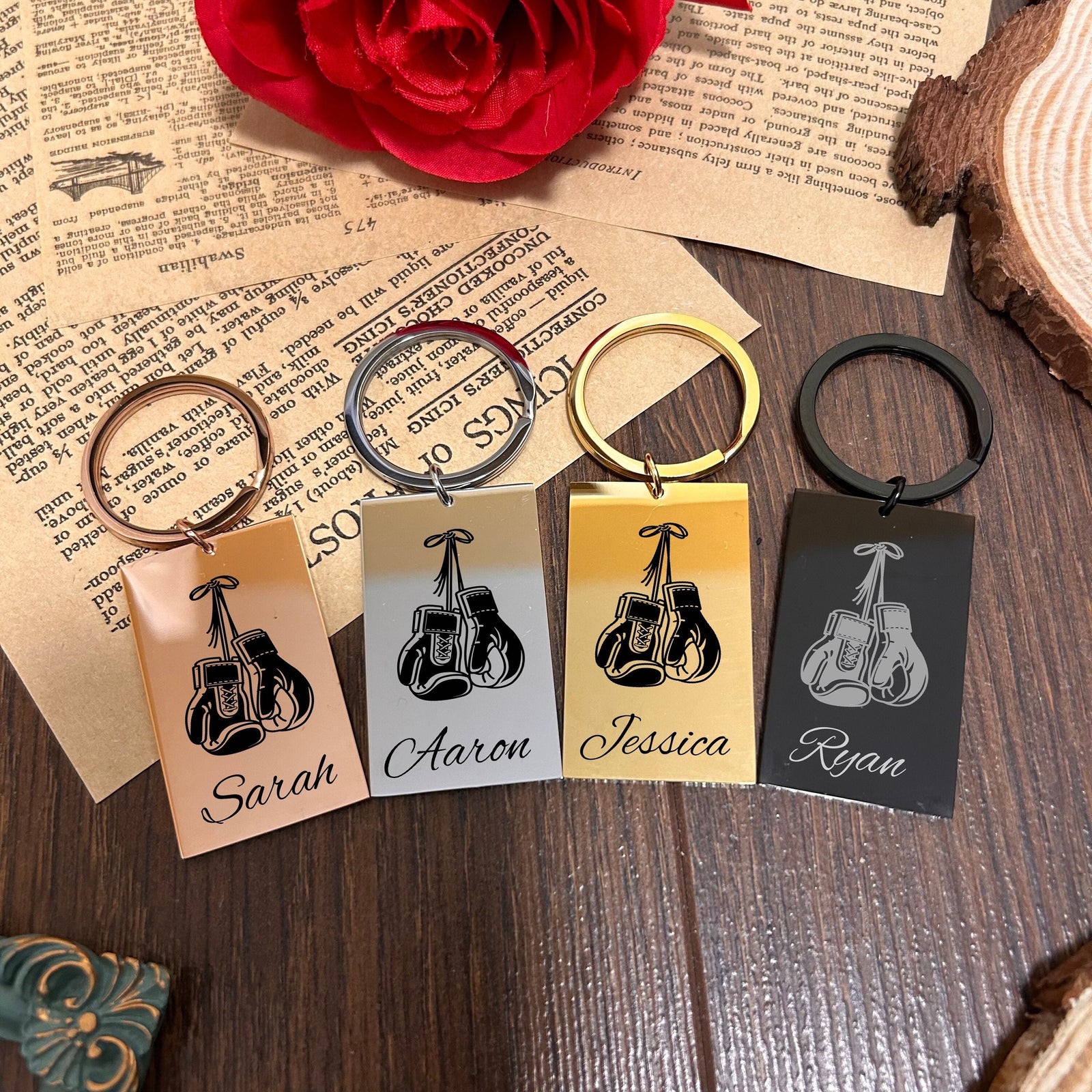 Boxing Keychain Stainless Steel