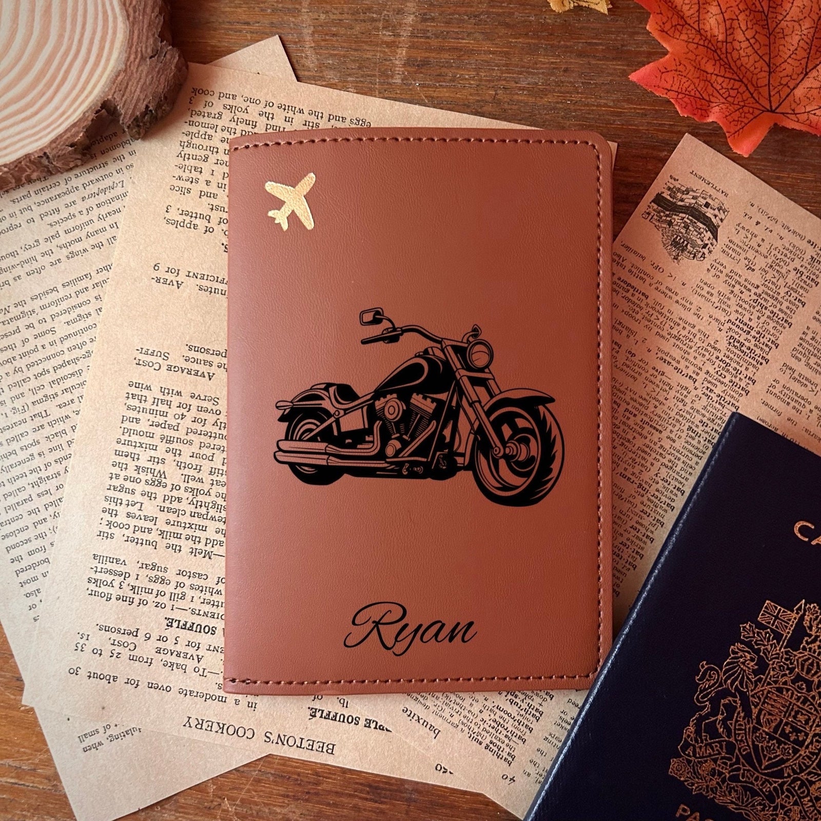 Motorcycle Passport Cover