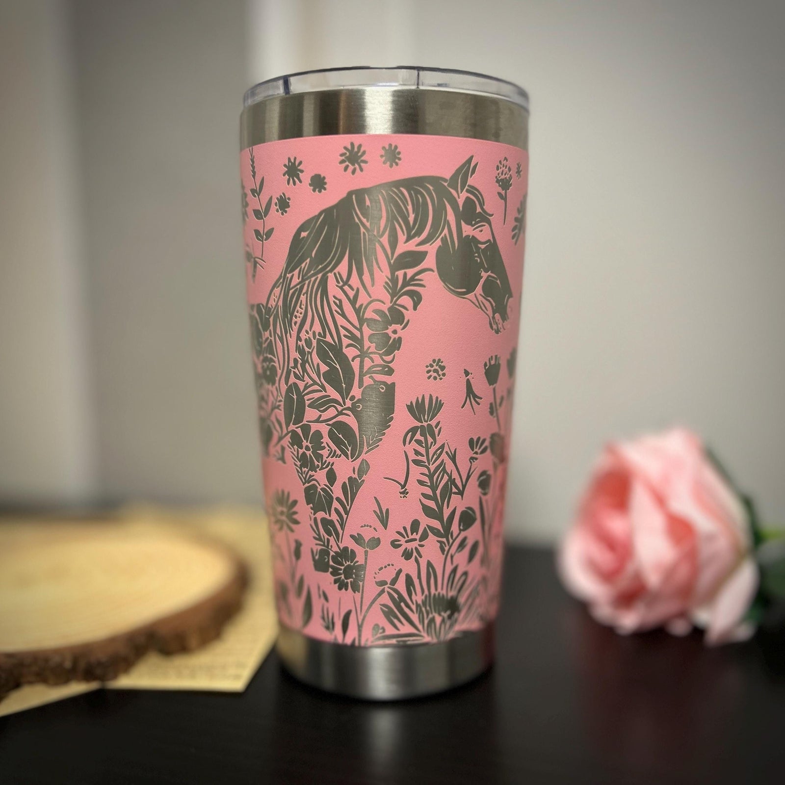 Horse Fully Engraved 20oz Tumbler