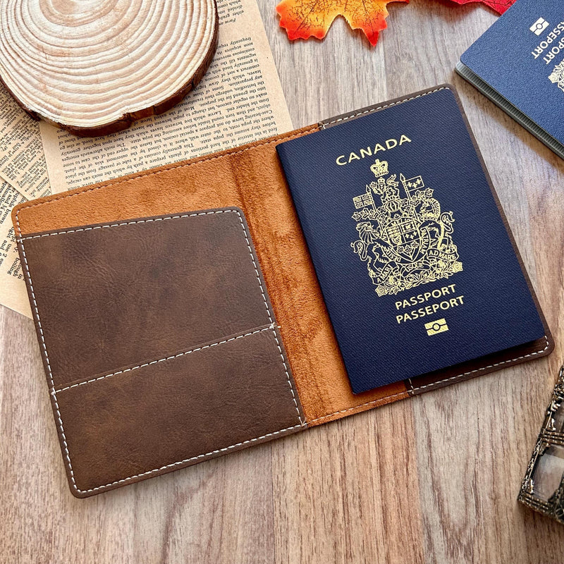 Gold Floral Passport Cover