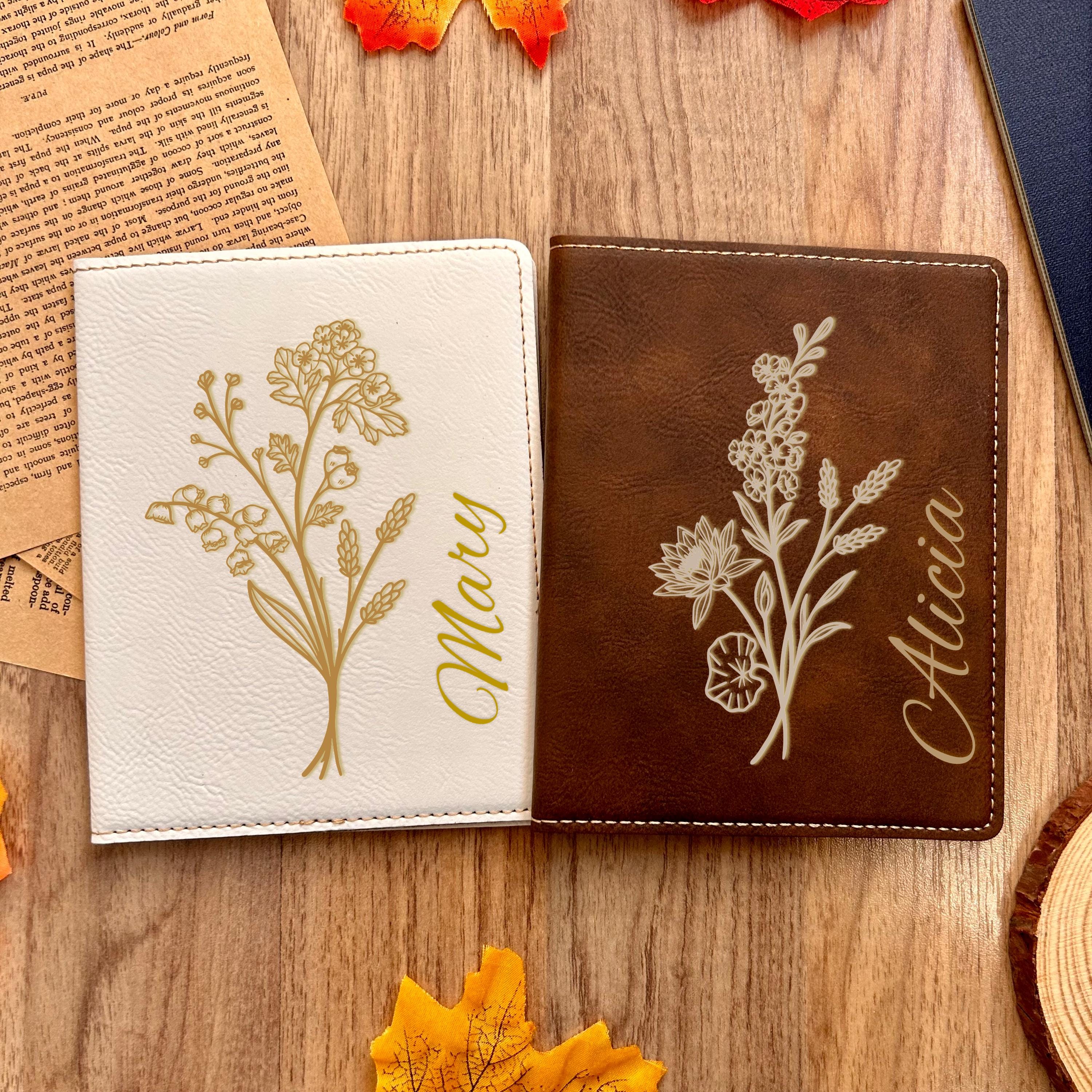 Gold Floral Passport Cover