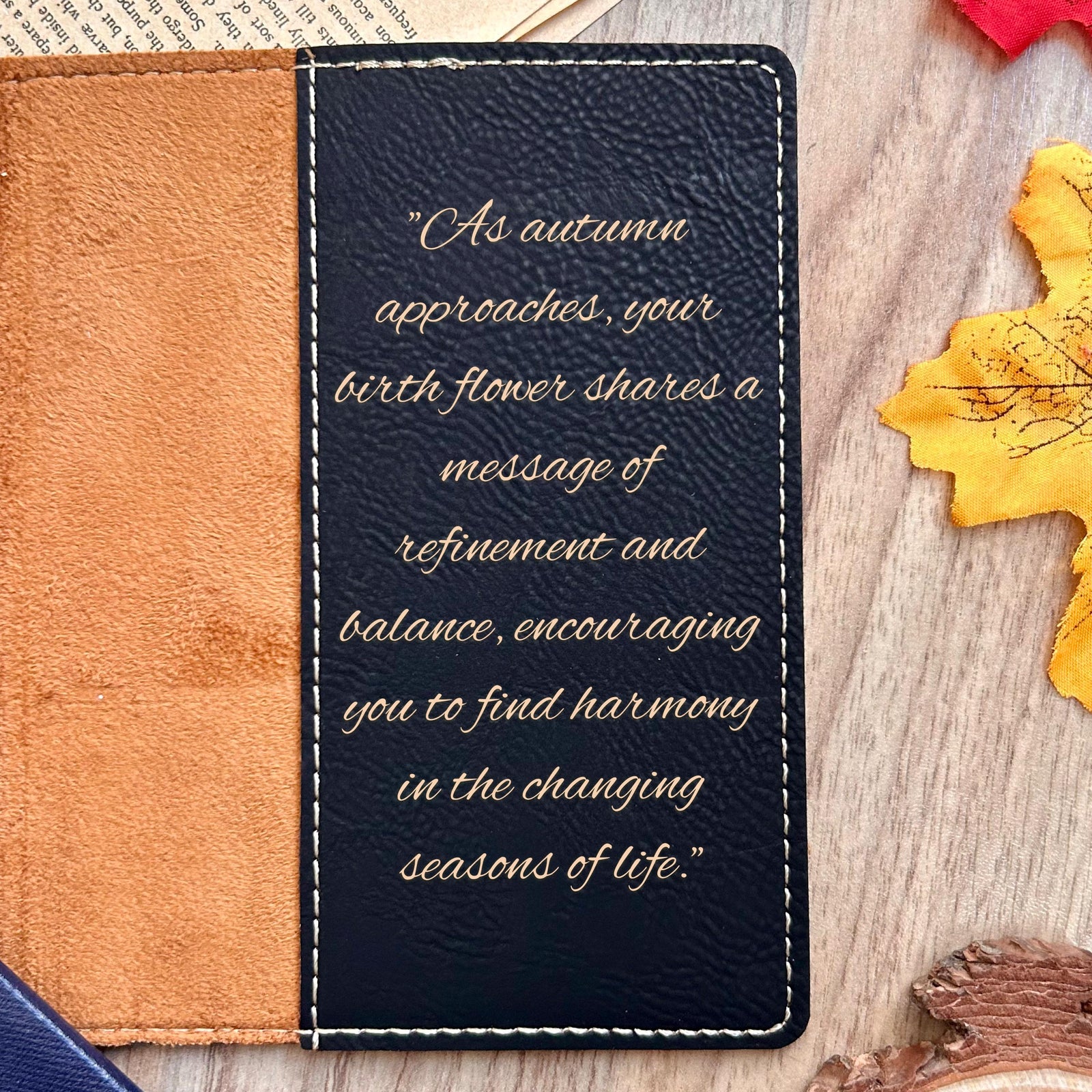 Gold Floral Passport Cover