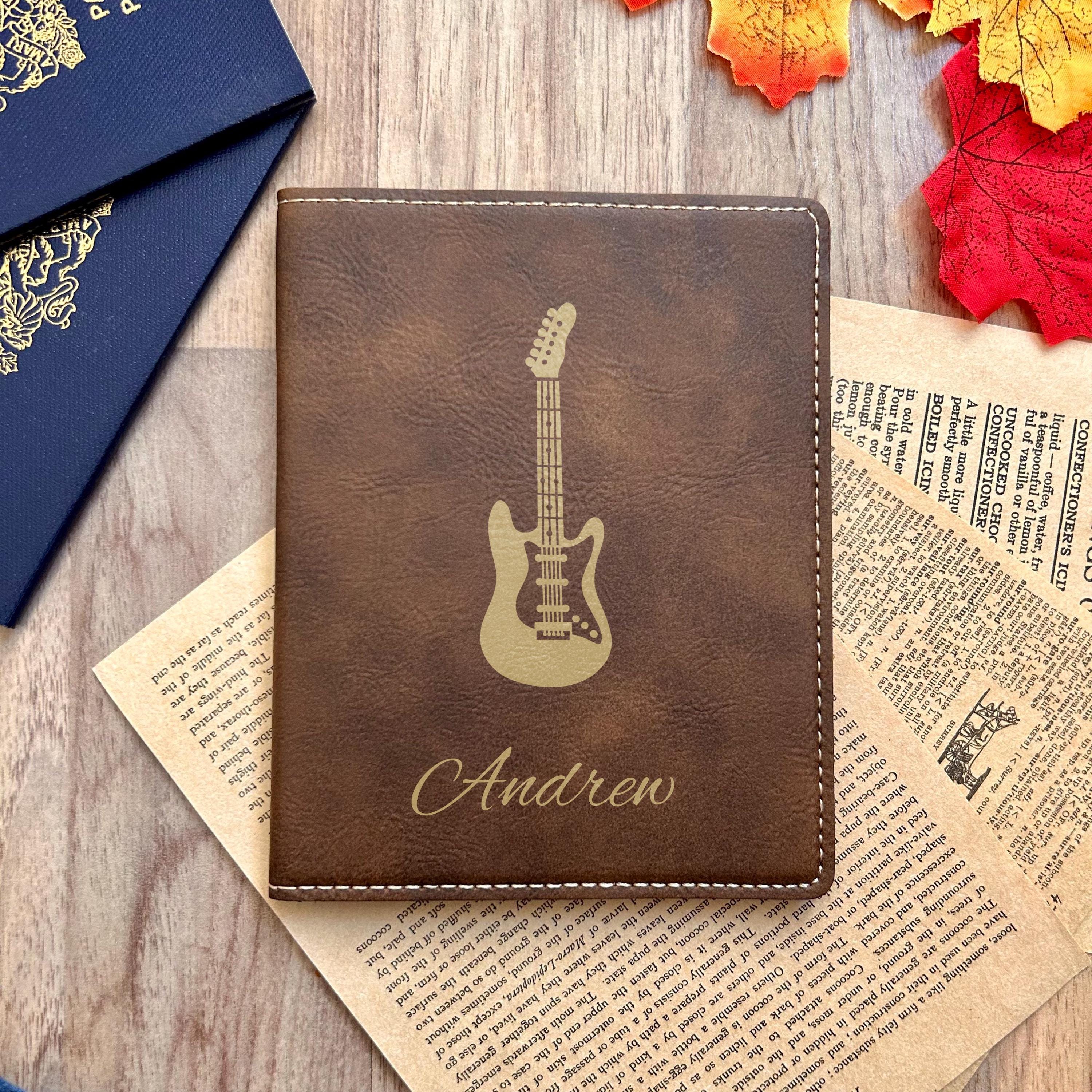 Gold Guitar Passport Cover