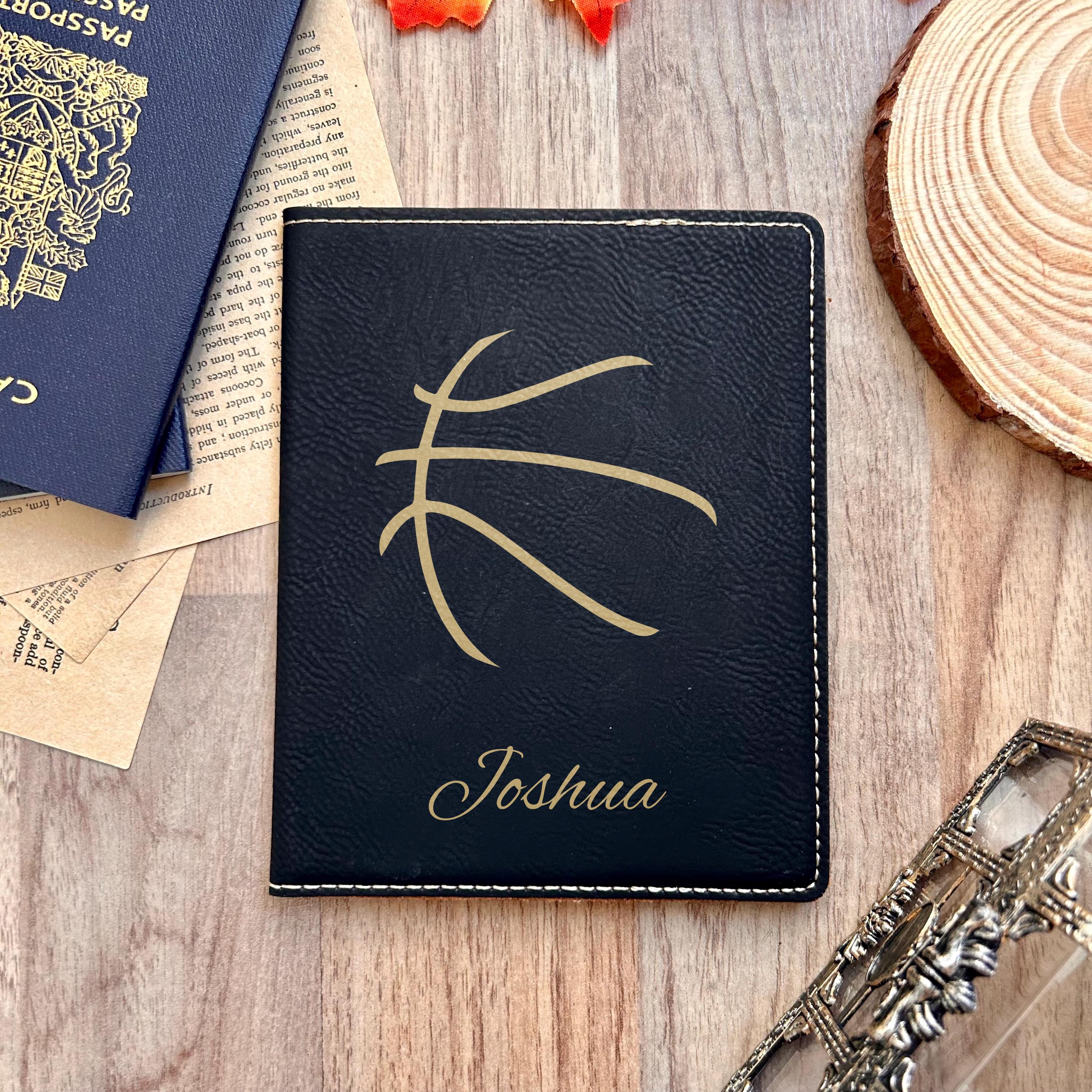 Gold Basketball Passport Cover