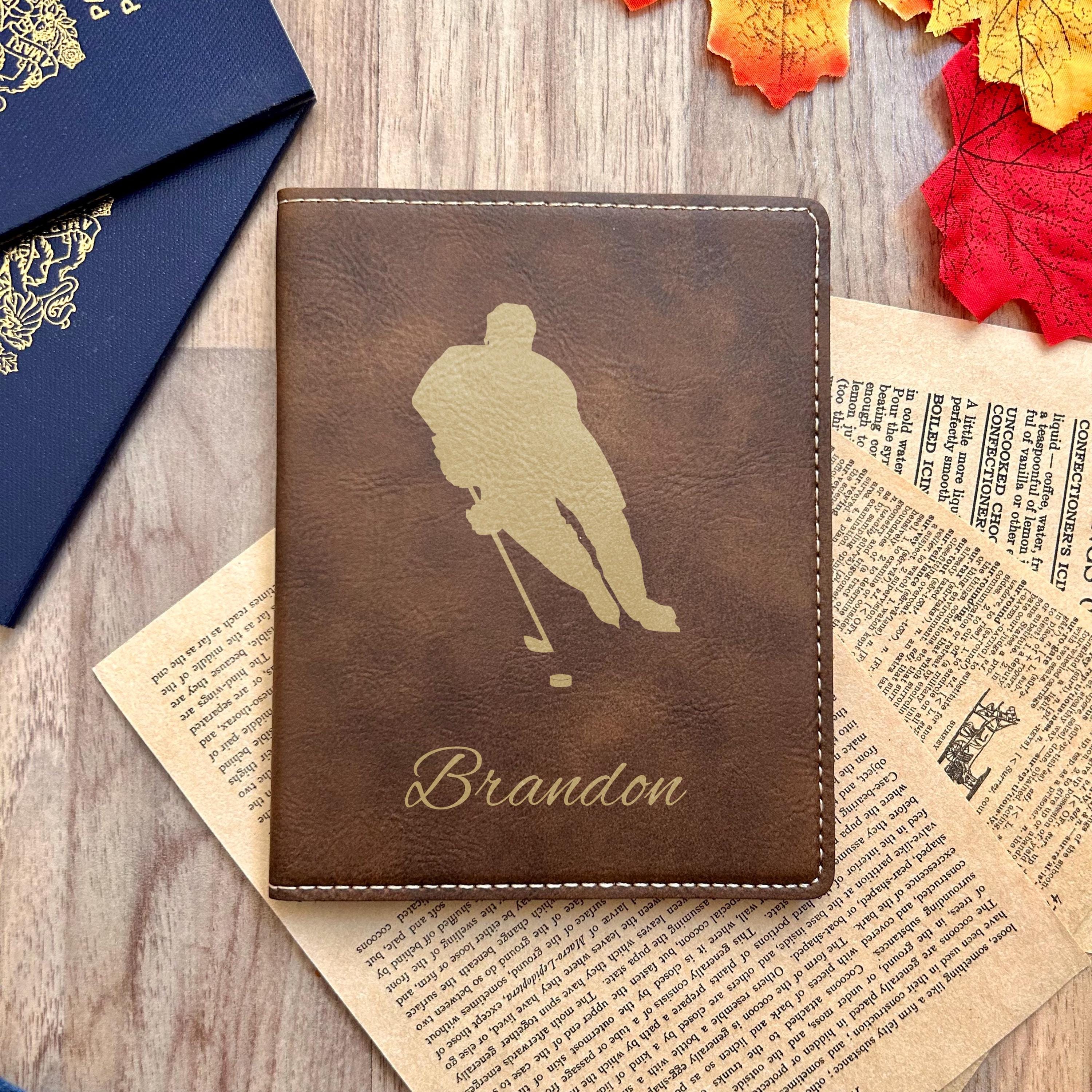 Gold Hockey Passport Cover