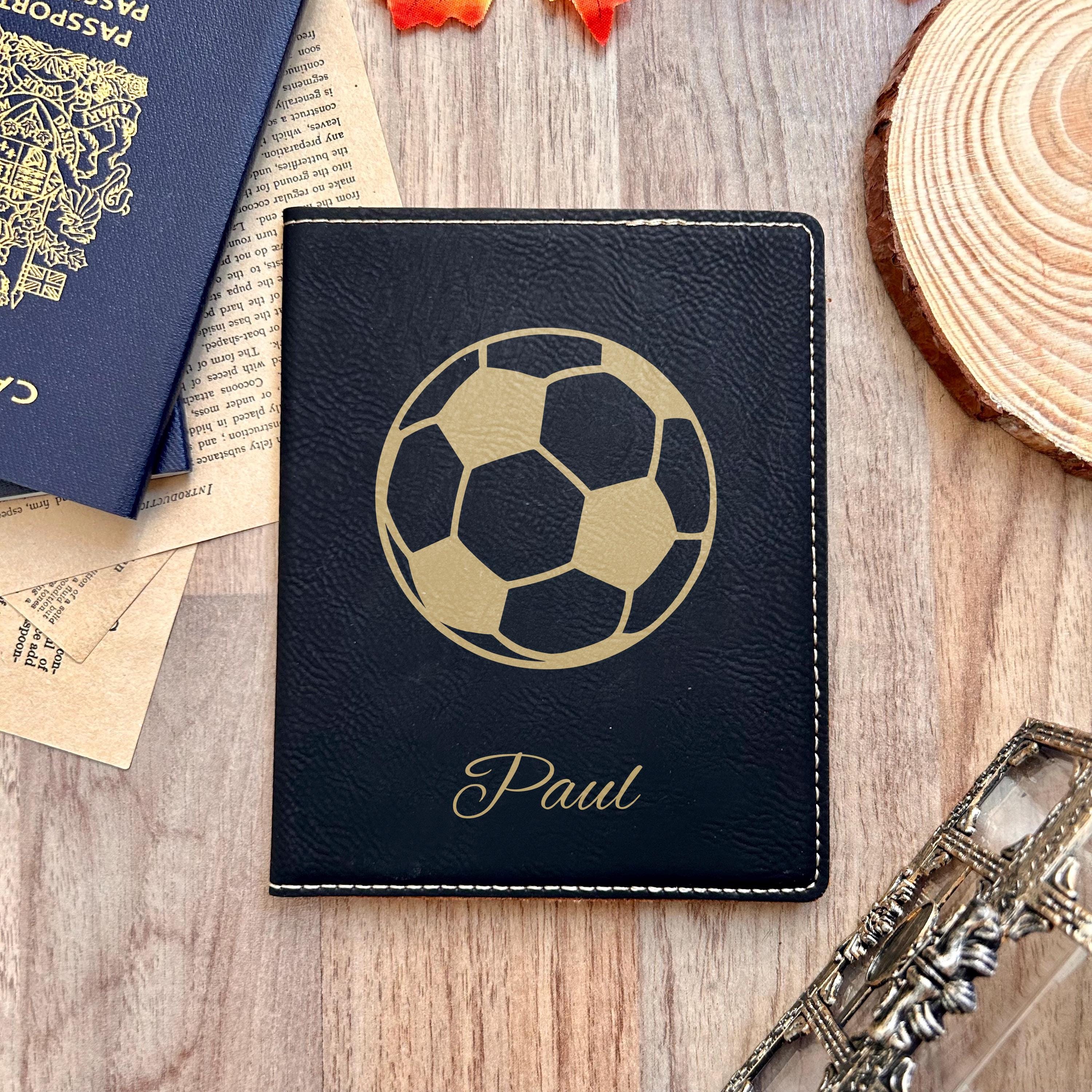 Gold Soccer Passport Cover