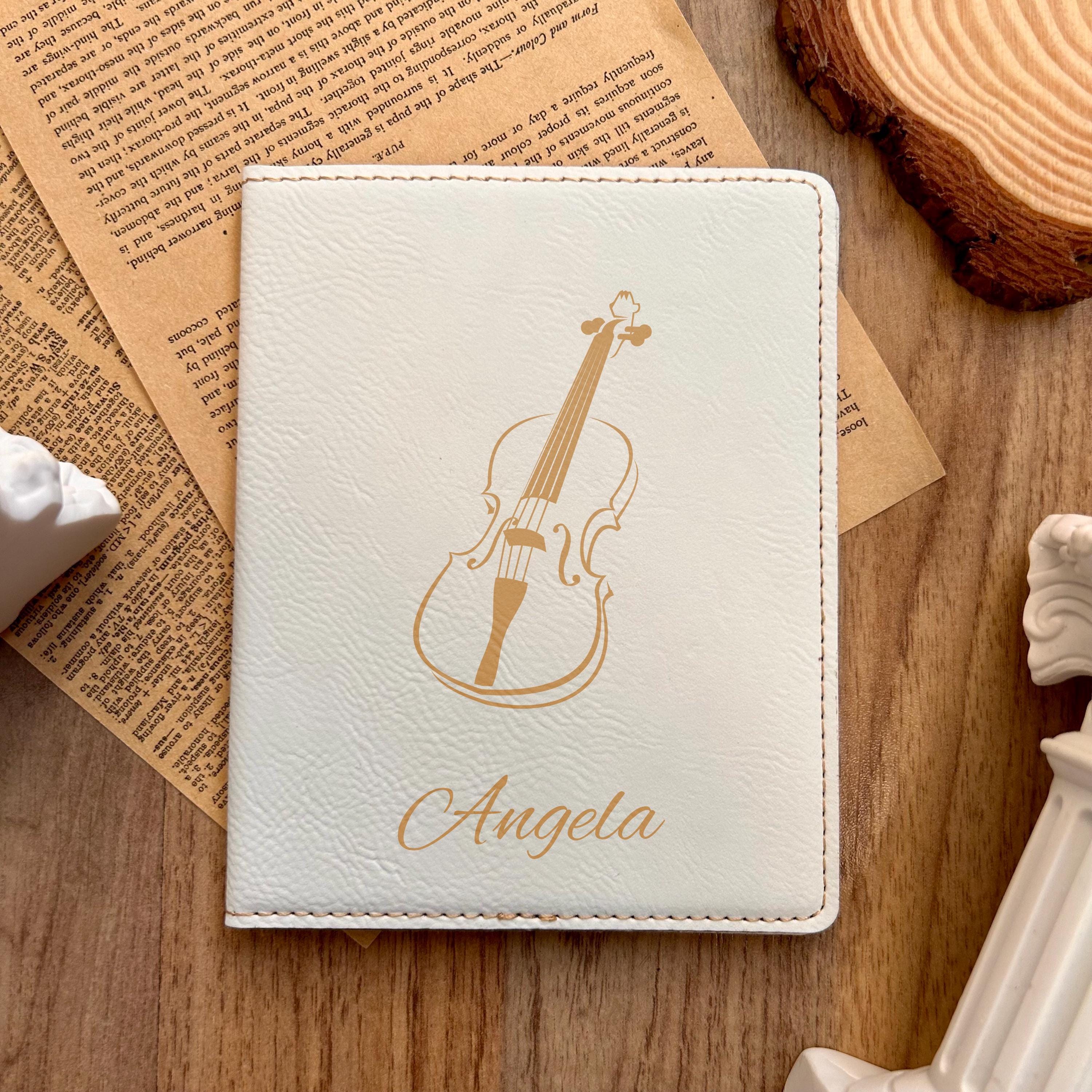 Gold Violin Passport Cover