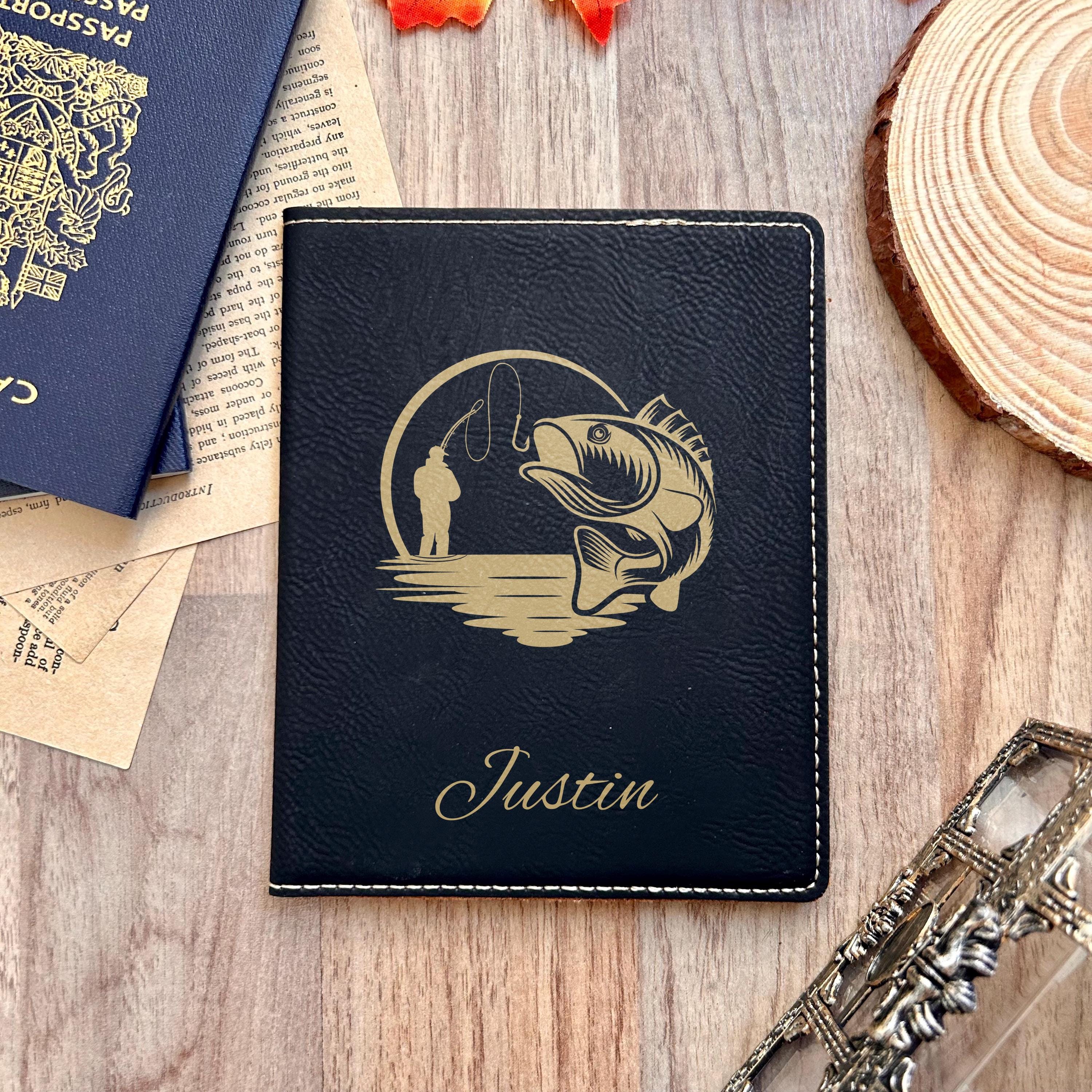 Gold Fishing Passport Cover
