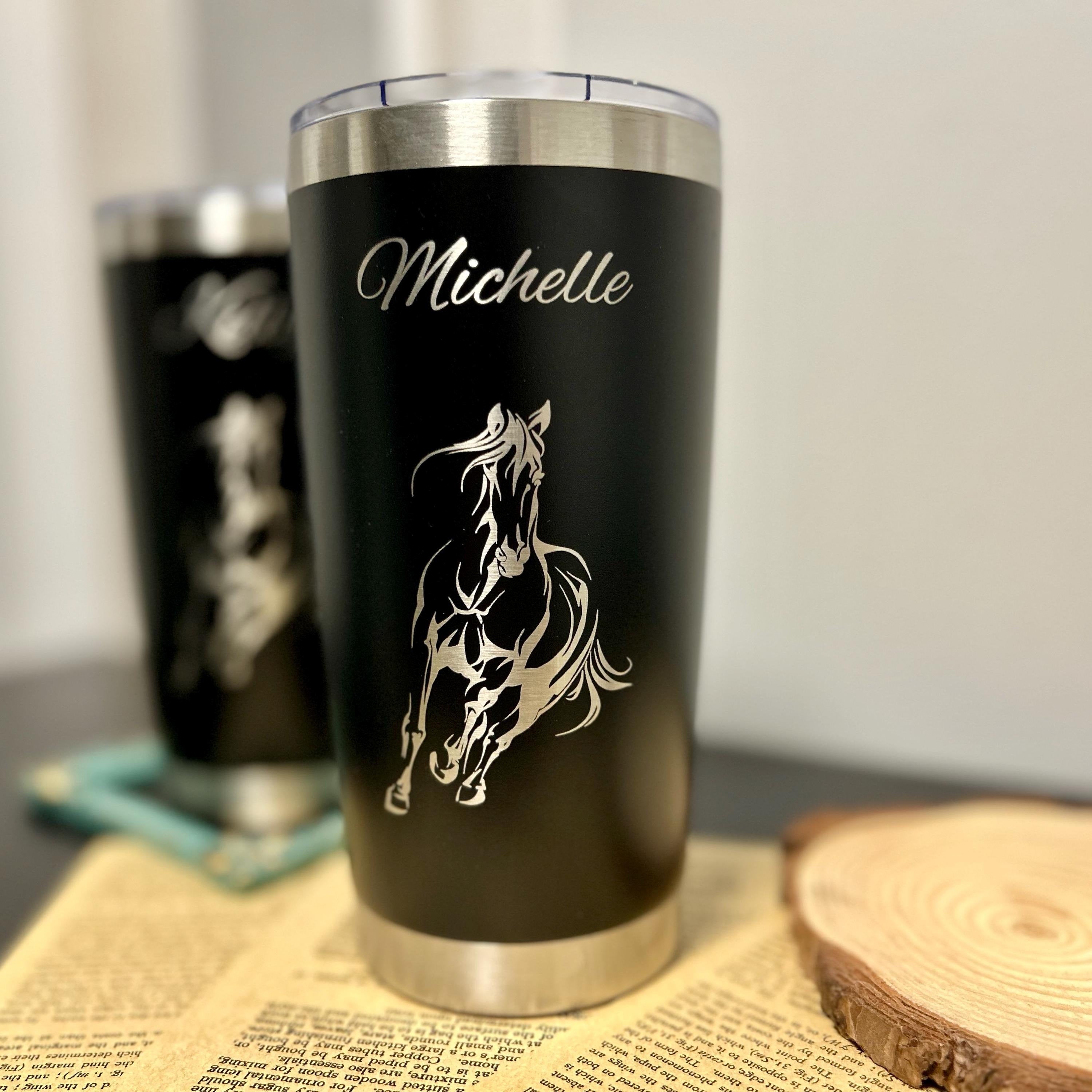 Wild Horse 20oz Engraved Tumbler