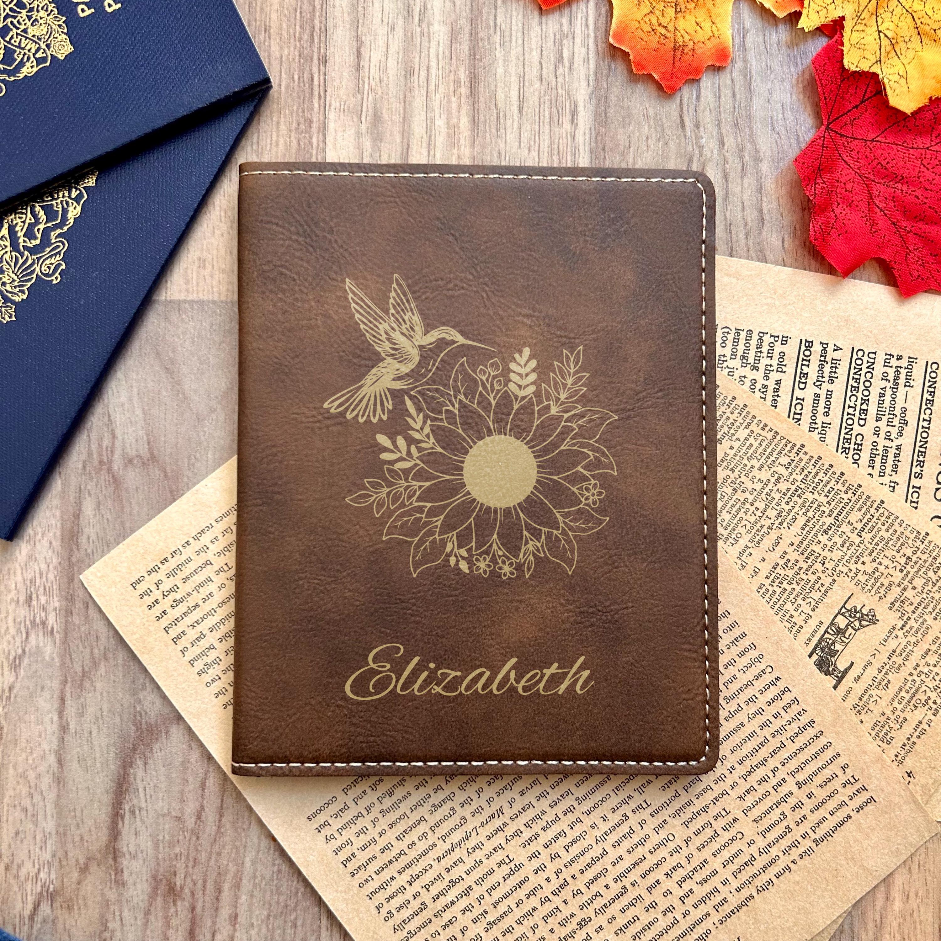 Gold Humming Bird Passport Cover