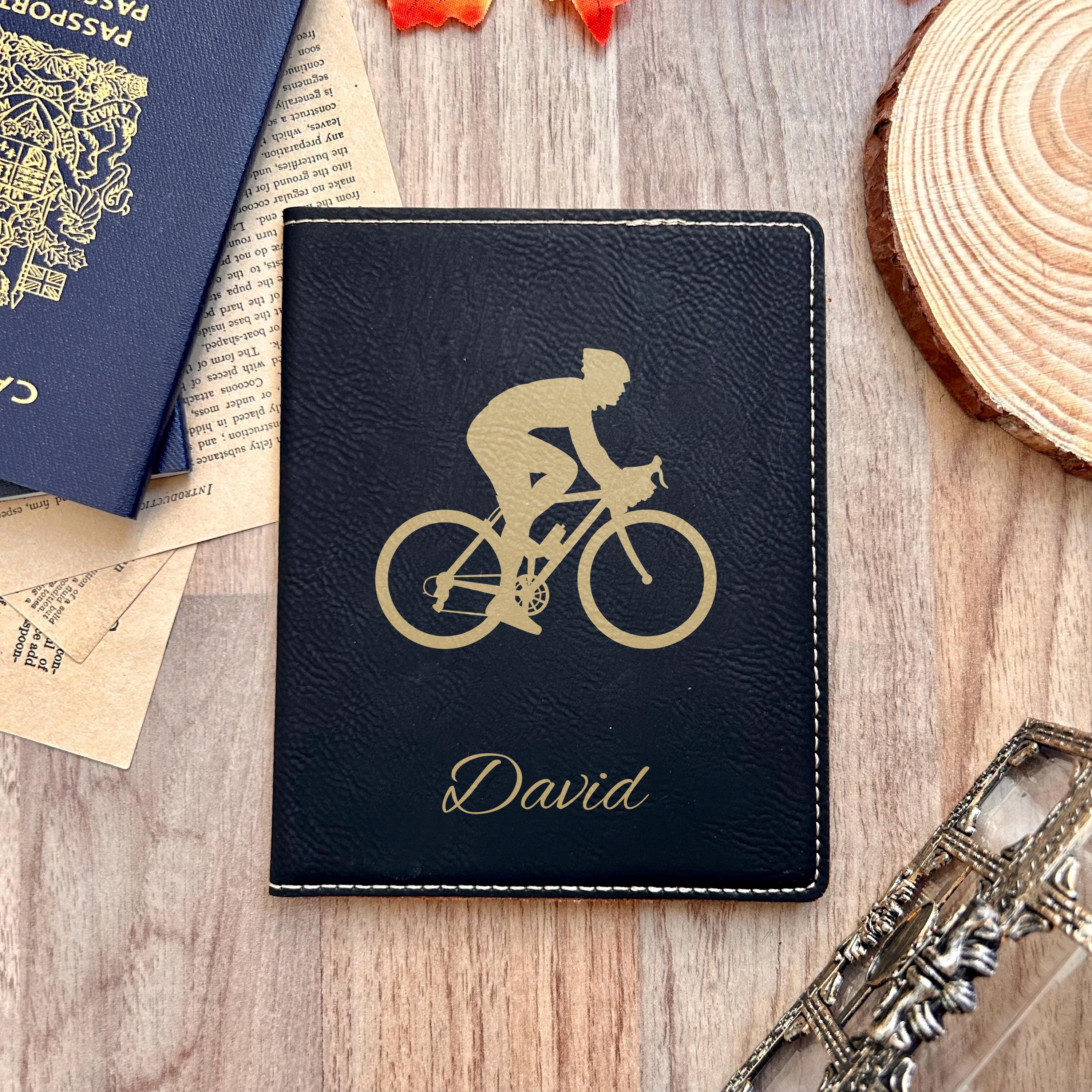 Gold Cyclist Passport Cover