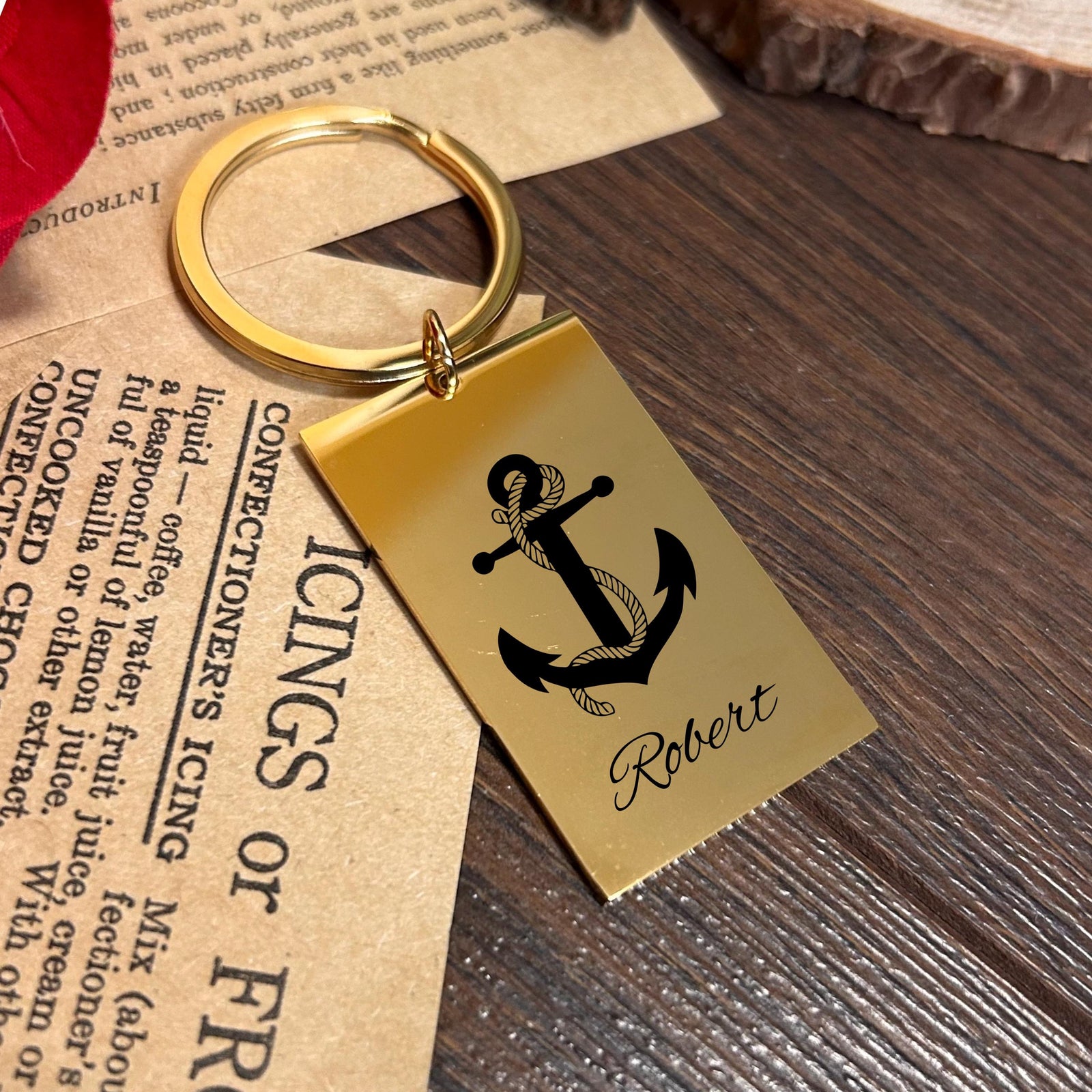 Anchor Keychain Stainless Steel