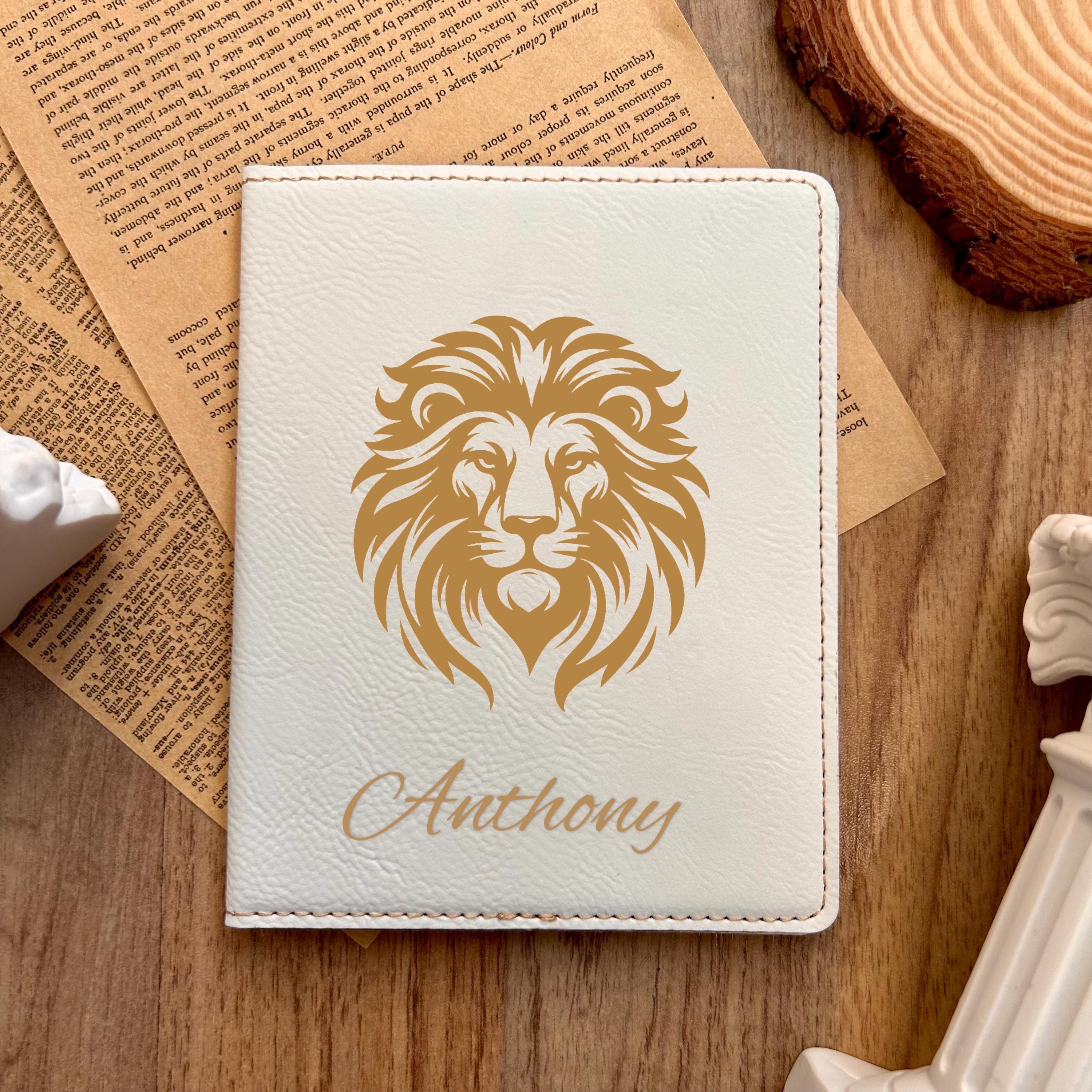 Gold Lion Passport Cover