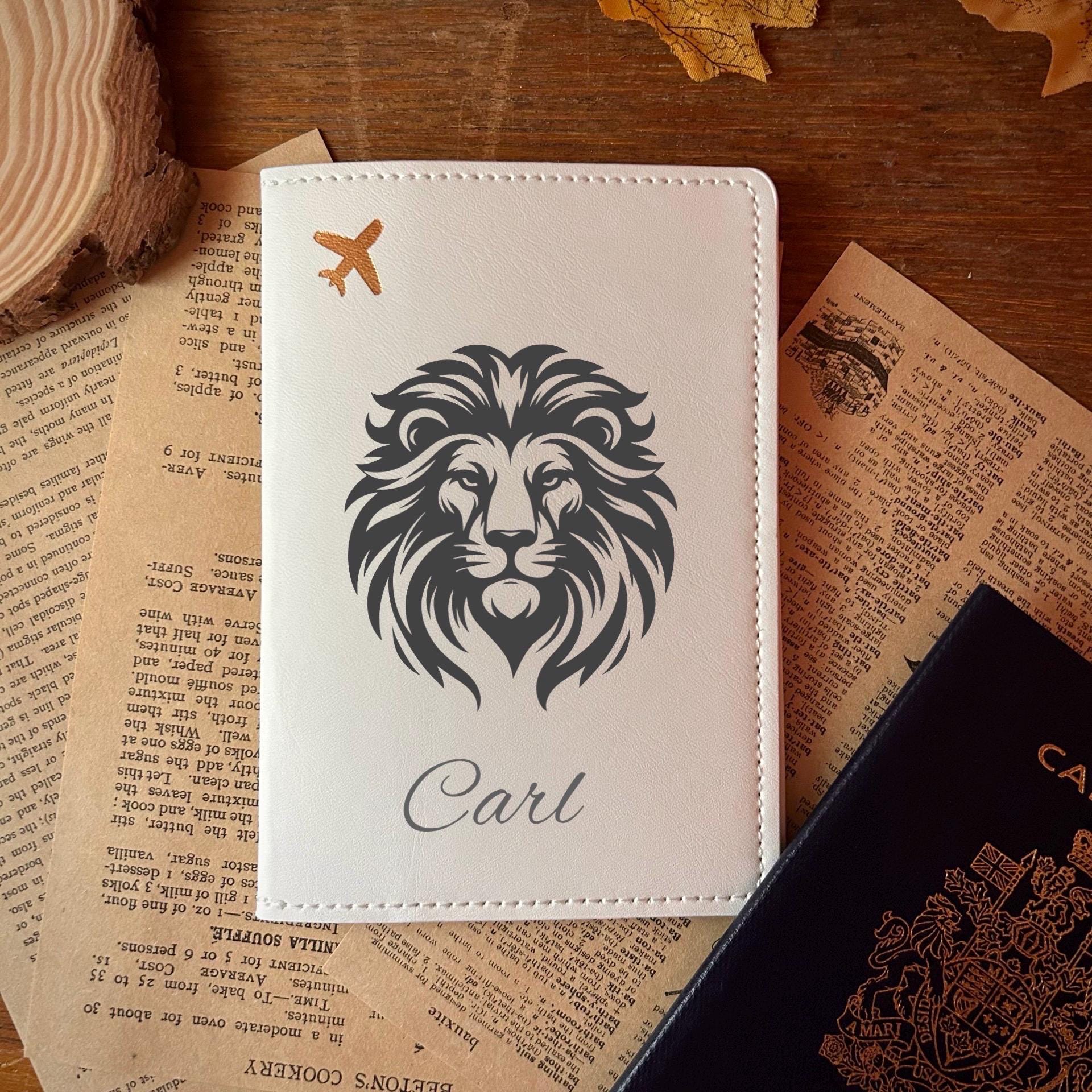 Lion Passport Cover