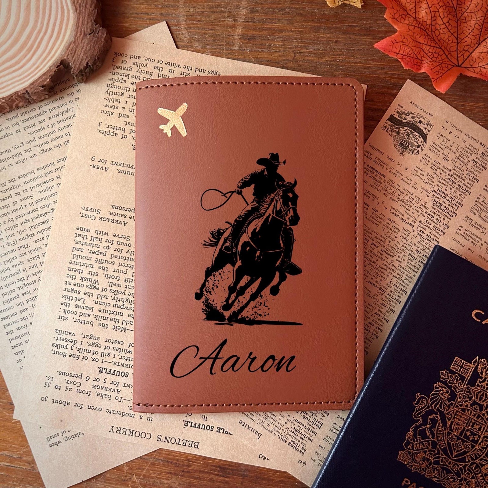 Cowboy Passport Cover