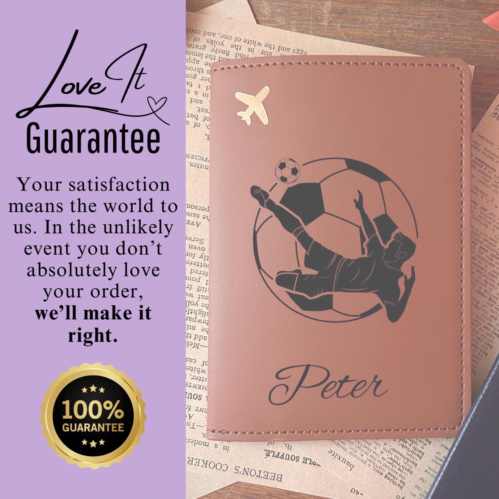 Soccer Passport Cover