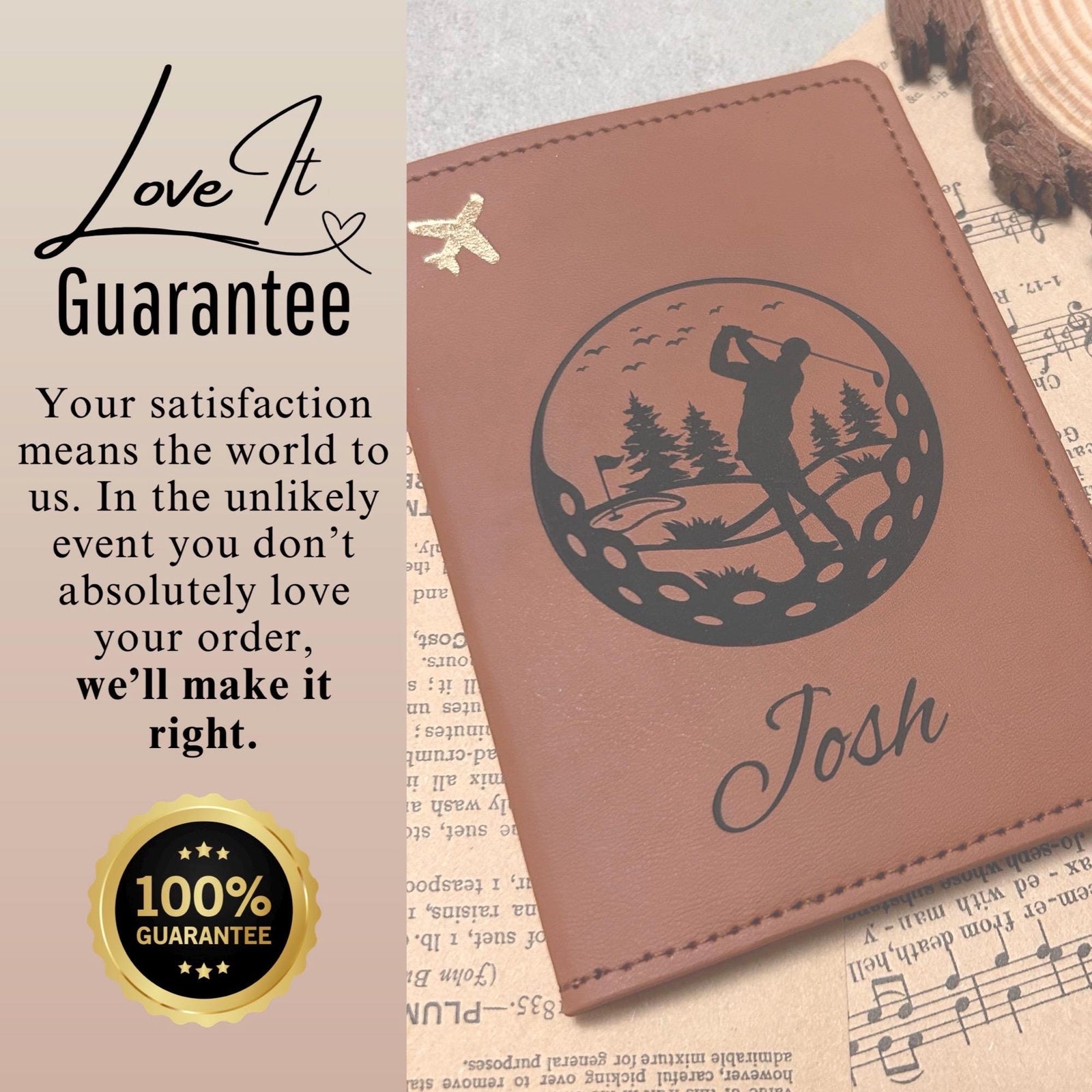 Golf Passport Cover