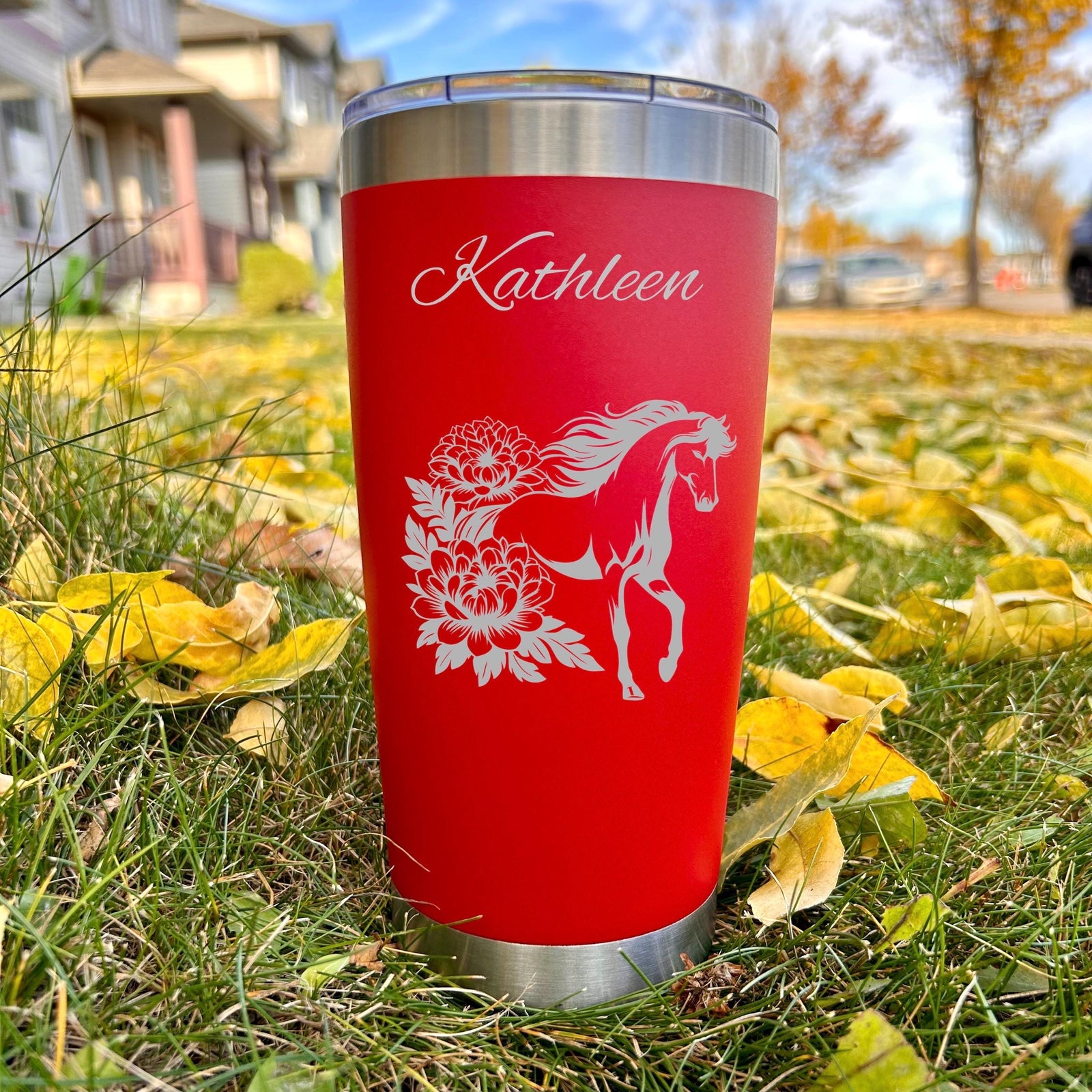 Horse Love 20oz Engraved Tumbler