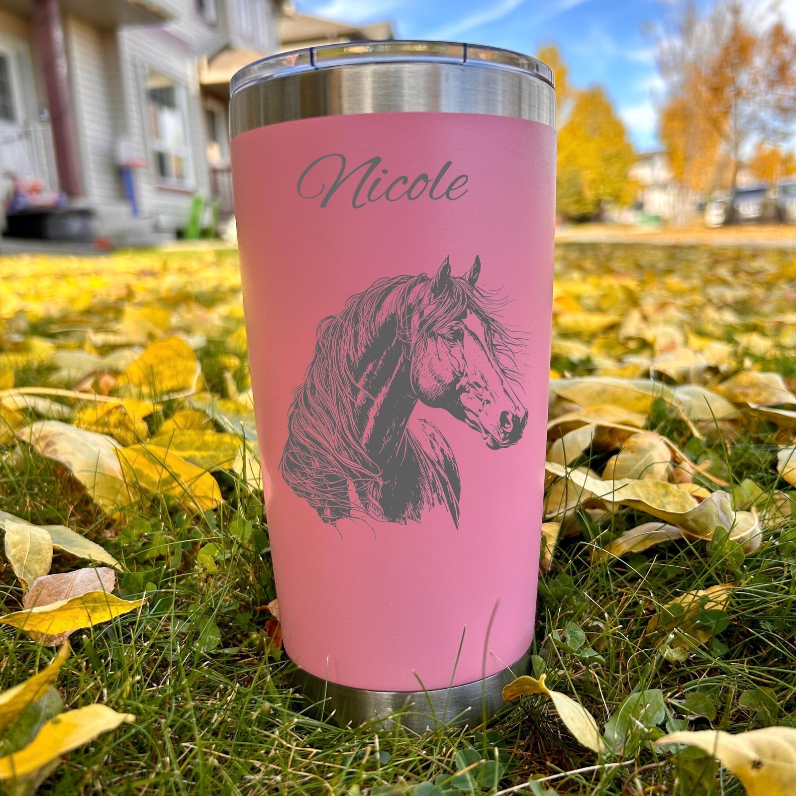 Horse Love 20oz Engraved Tumbler