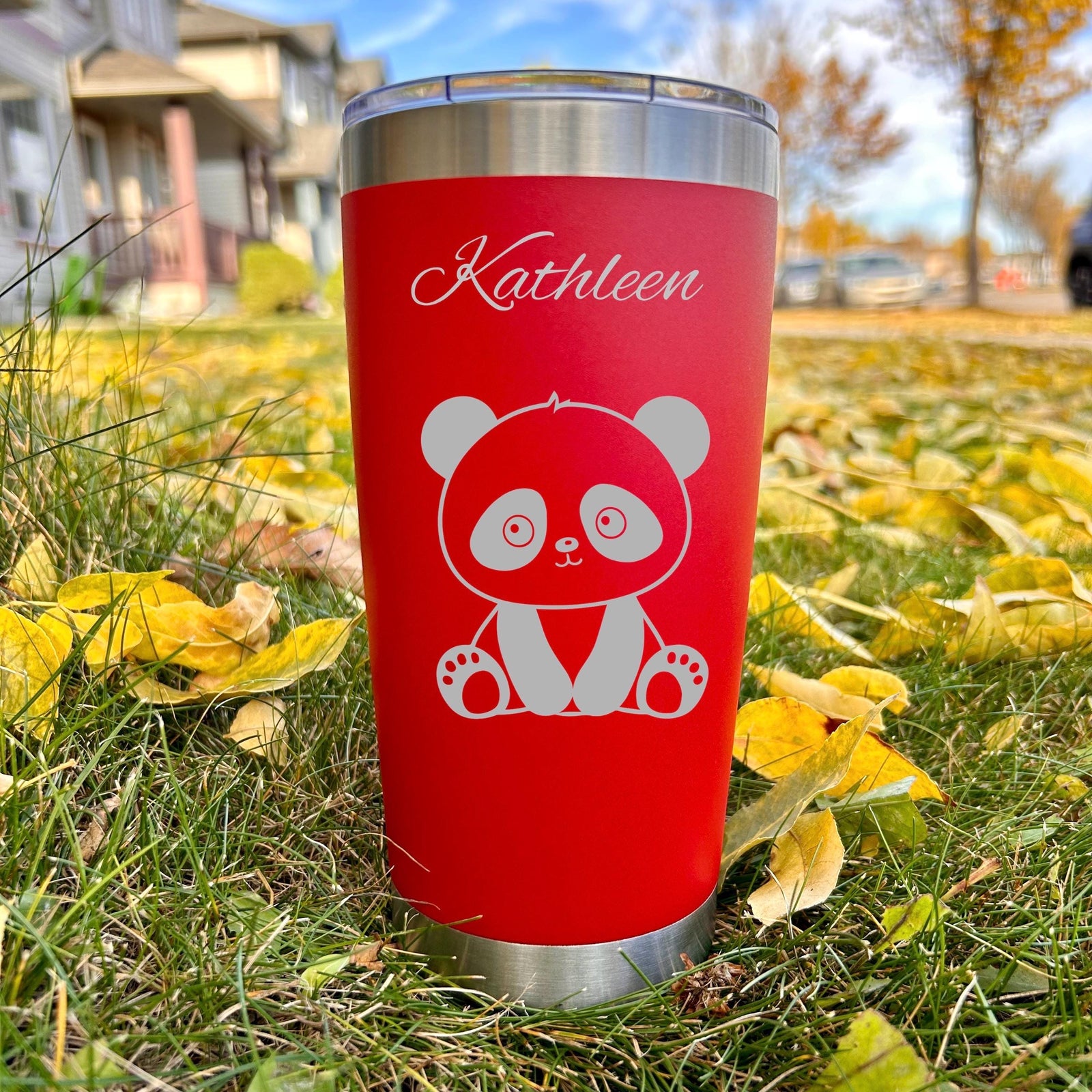 Panda 20oz Engraved Tumbler