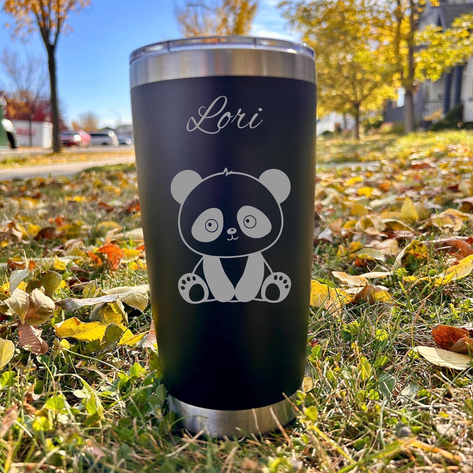 Panda 20oz Engraved Tumbler