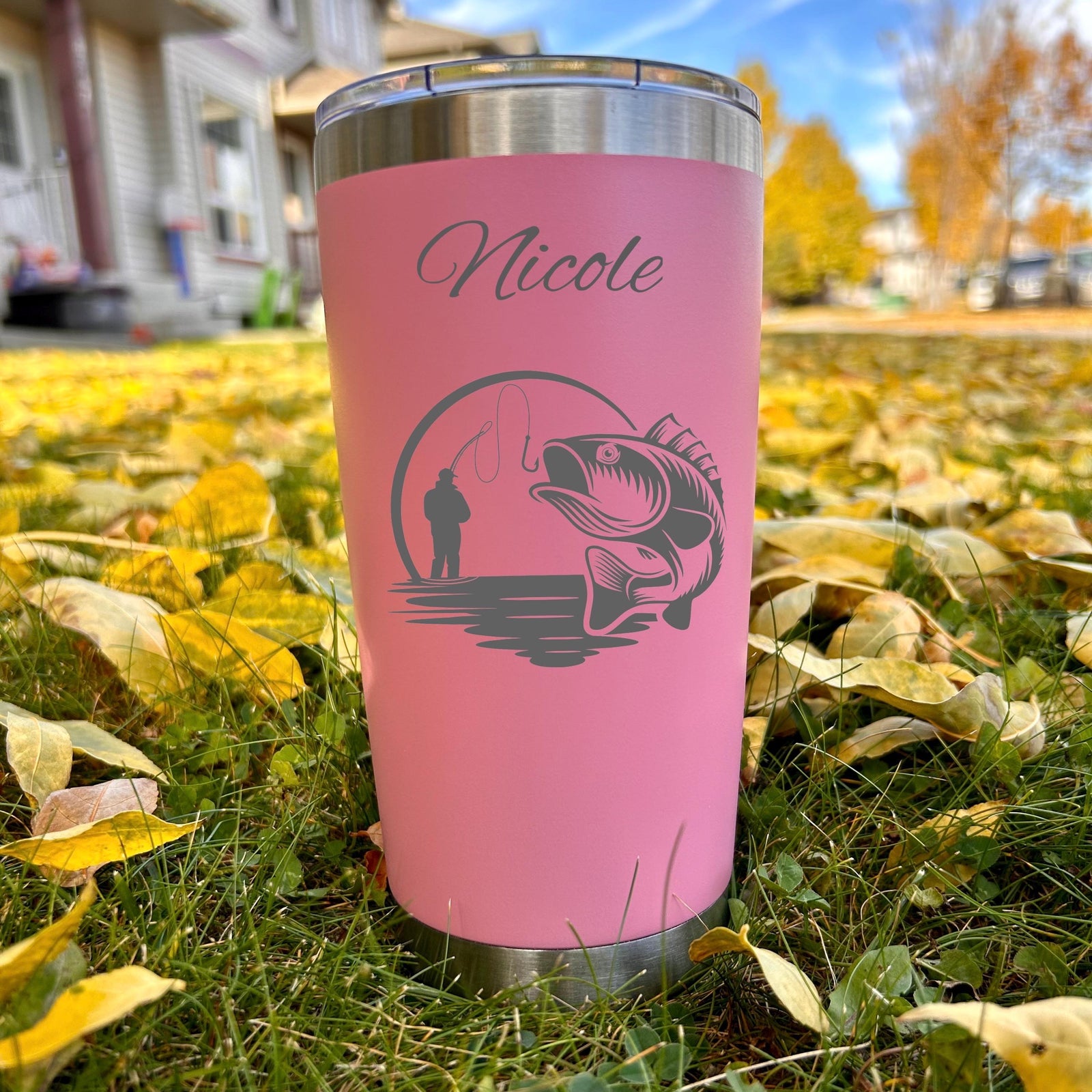 Fishing 20oz Engraved Tumbler