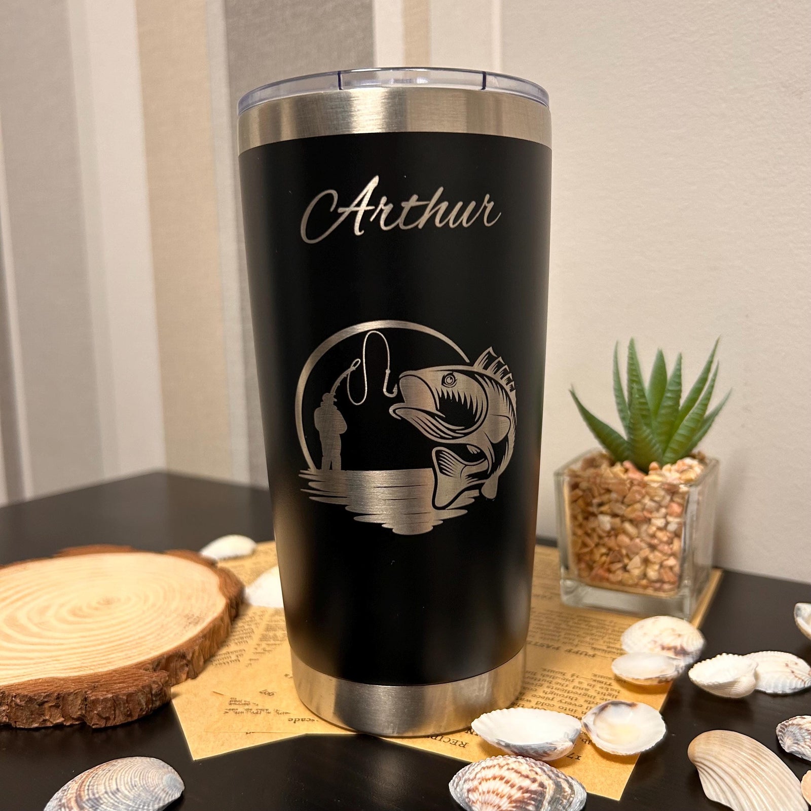 Fishing 20oz Engraved Tumbler