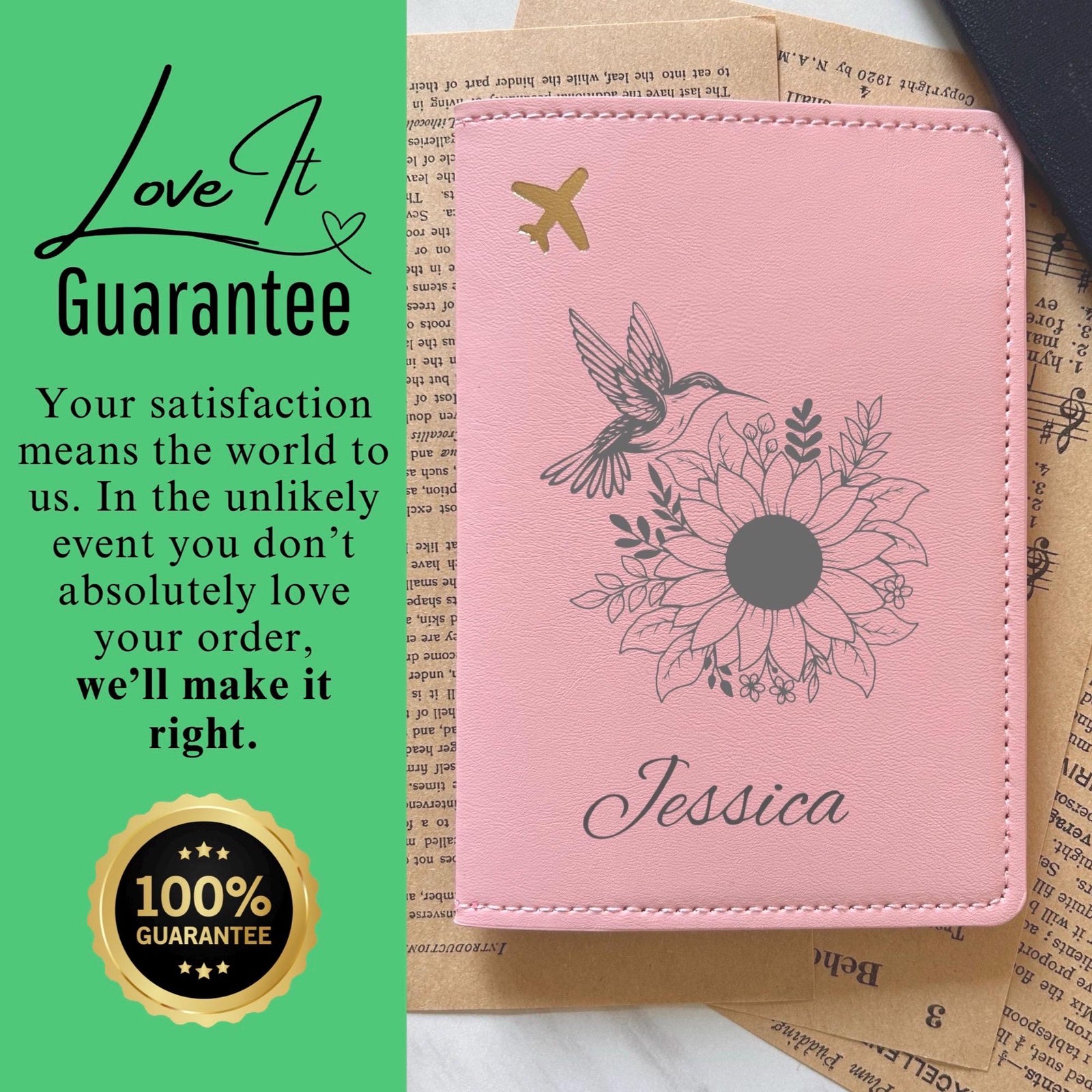 Humming Bird Passport Cover