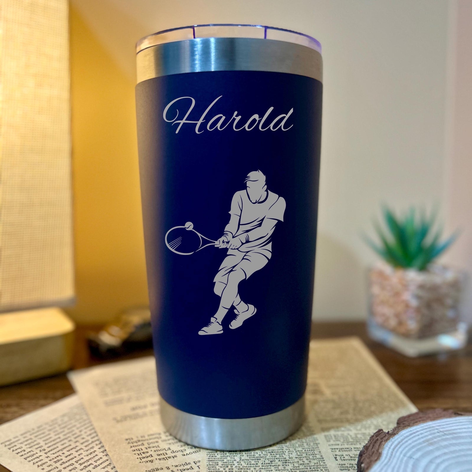 Tennis 20oz Engraved Tumbler