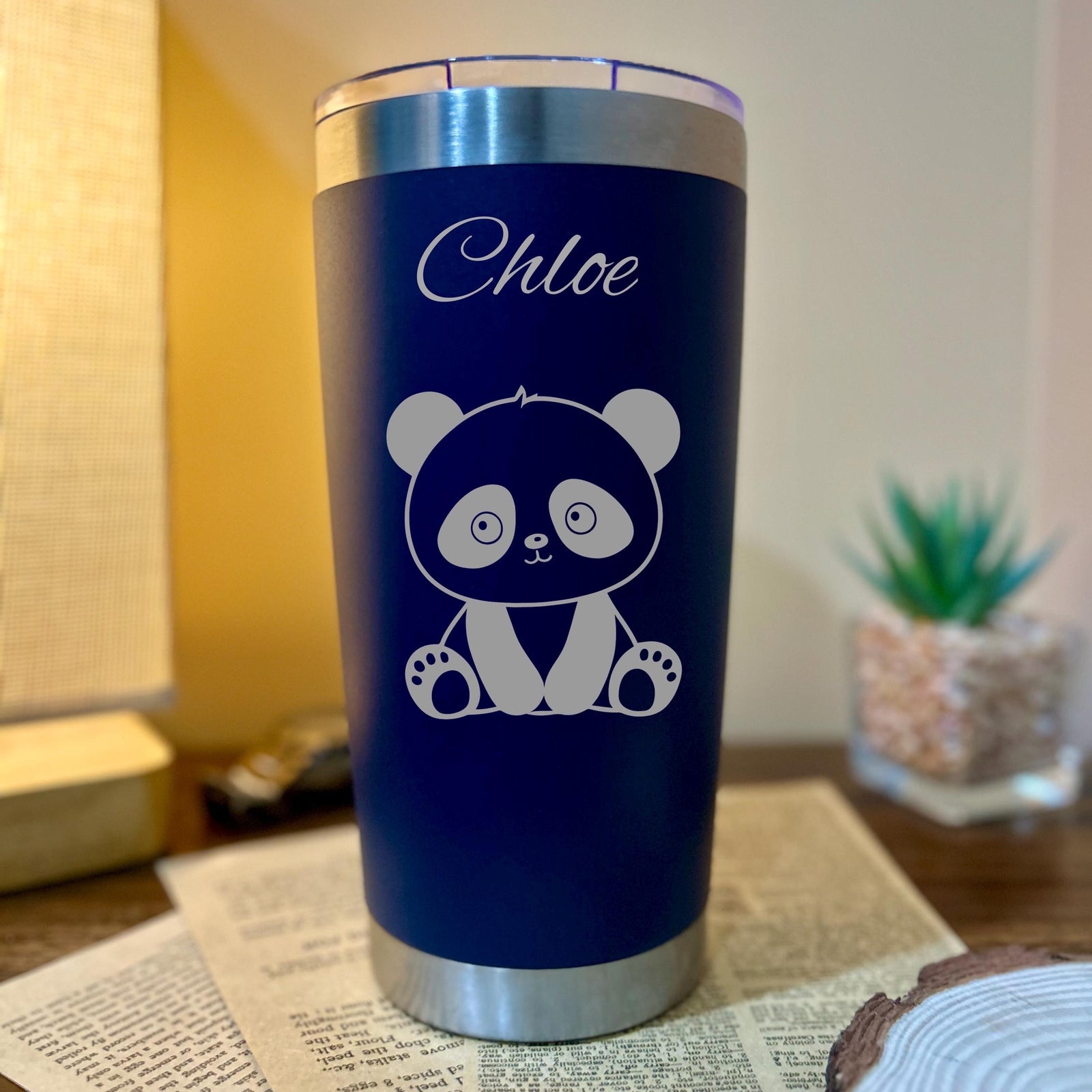 Panda 20oz Engraved Tumbler