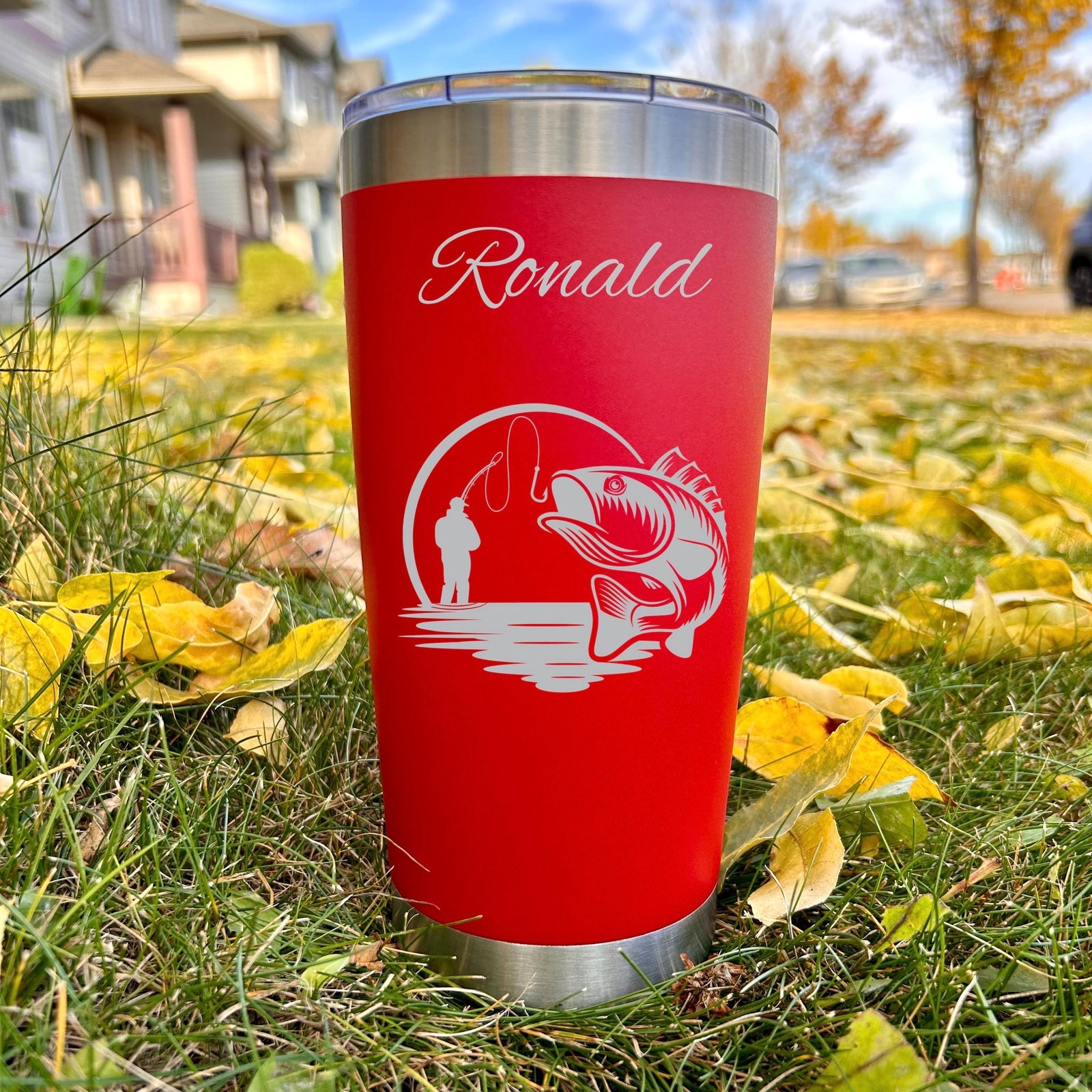 Fishing 20oz Engraved Tumbler