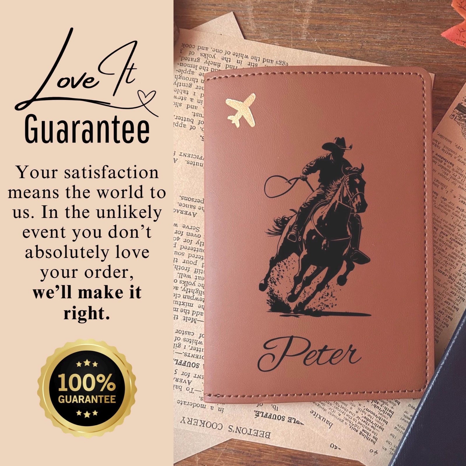 Cowboy Passport Cover