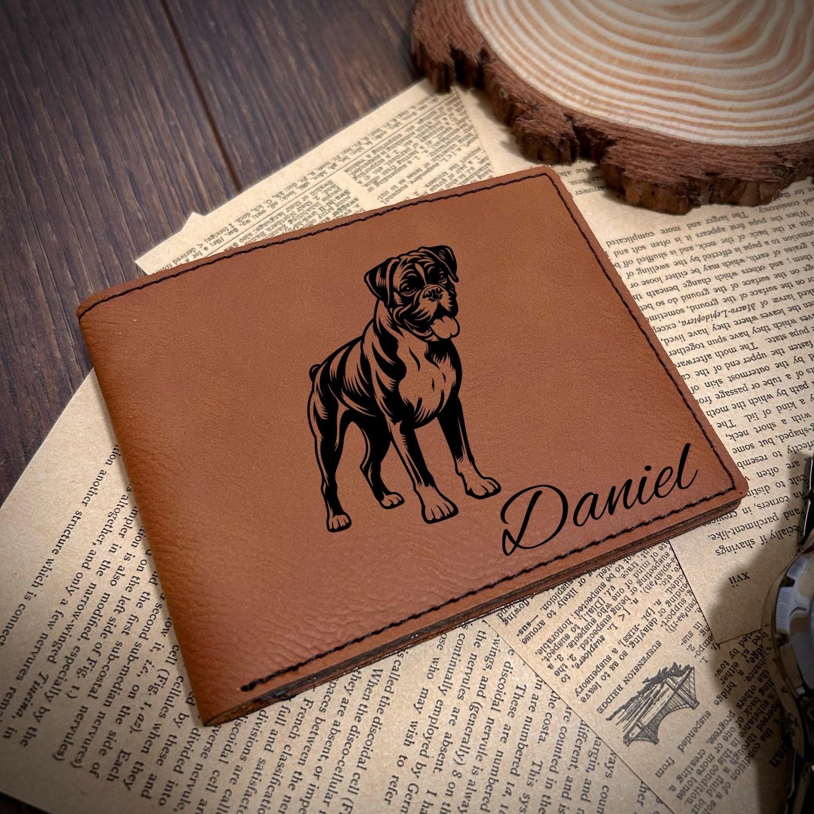 Dog Leather Wallet