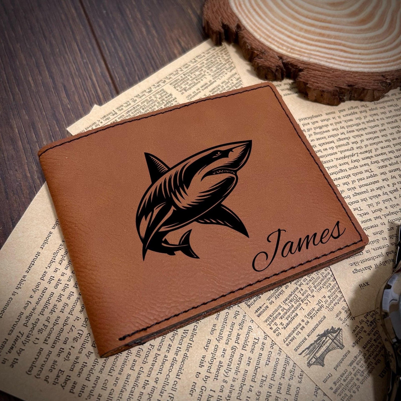 Shark Leather Wallet